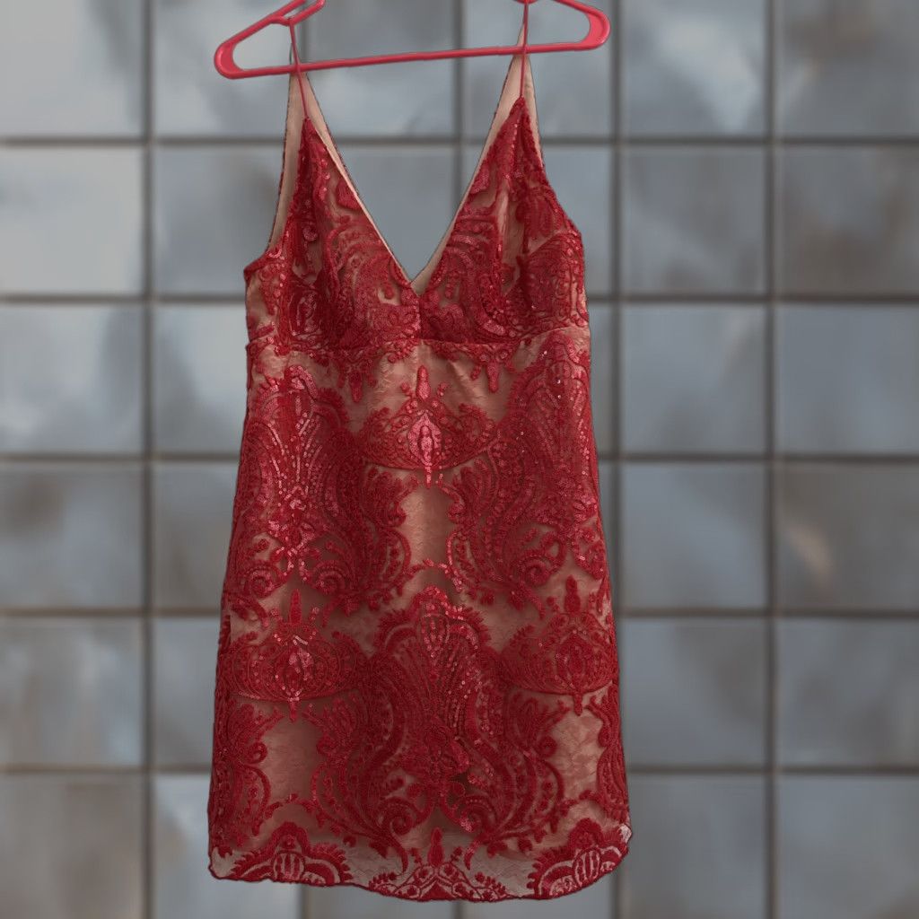 midi casual dress for women Casual Dress SATI, Summer Casual A Line Dress in Cherry Red