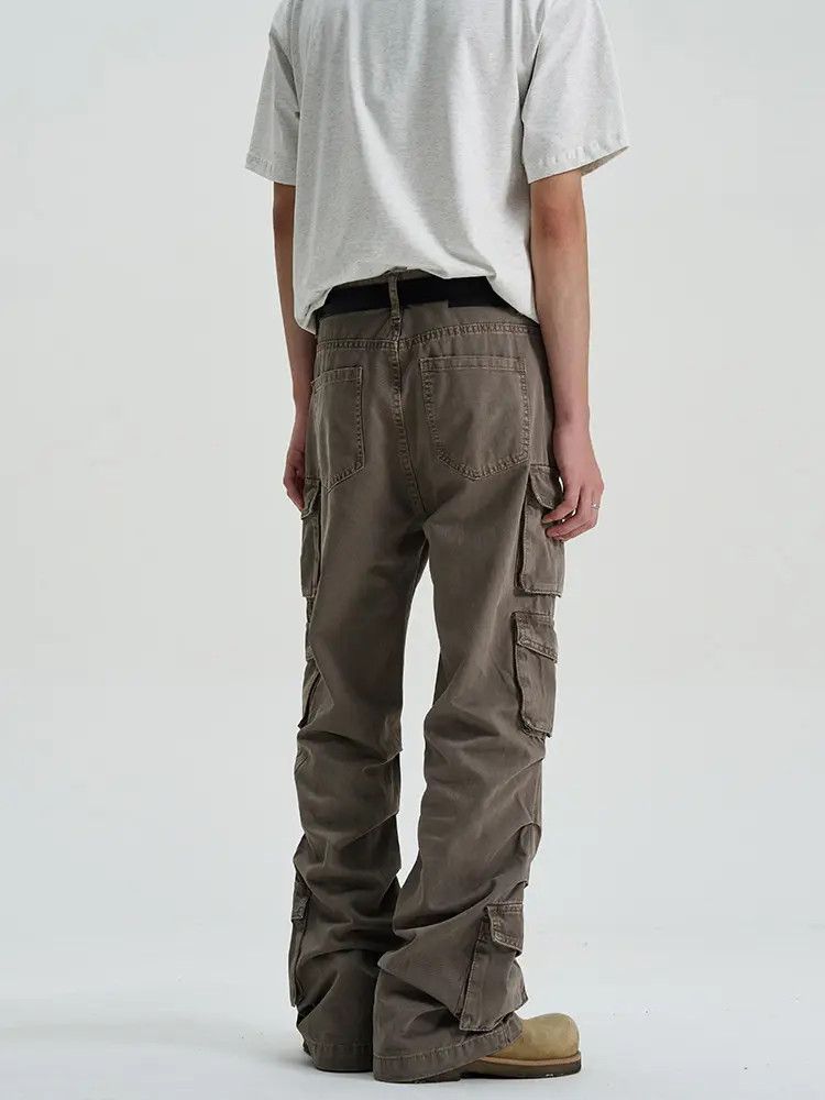 Japanese Brand × Jean Cargo Stacked Wide Leg Jeans Size US 28 / EU 44 - 1 Thumbnail