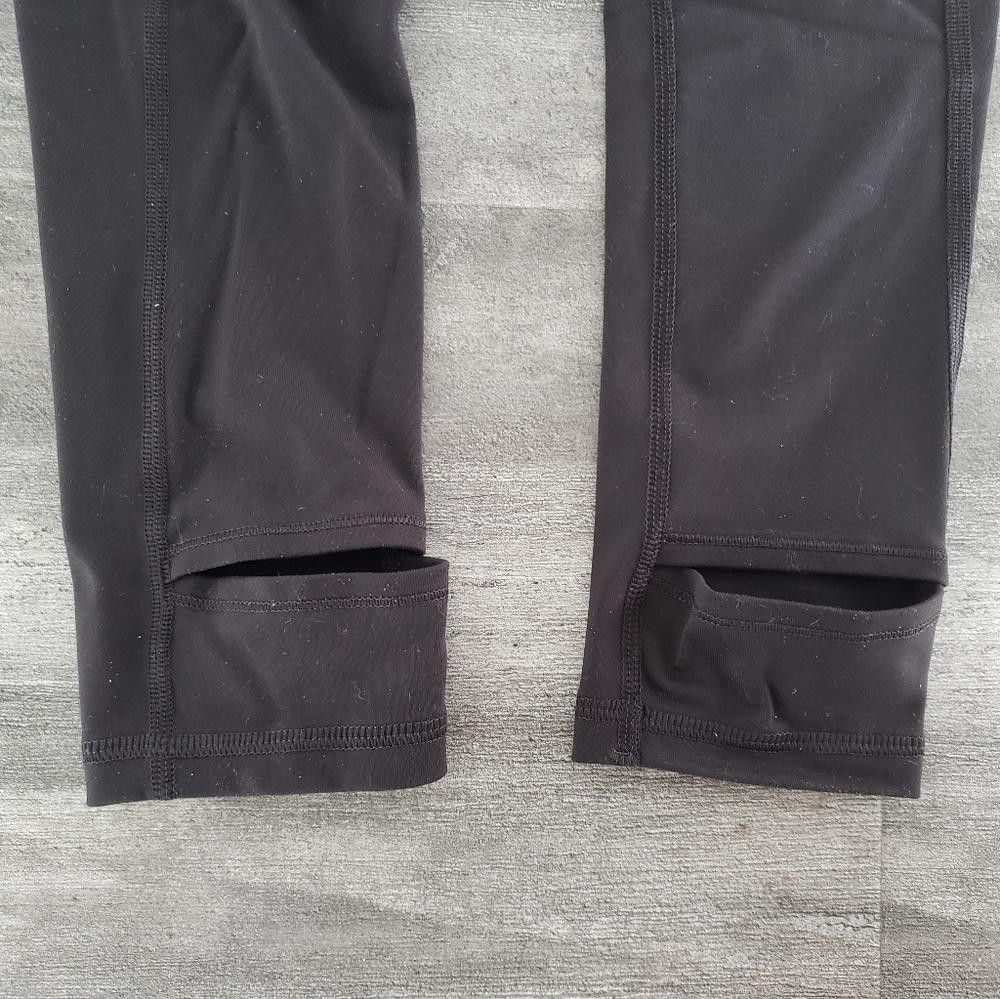 Designer Black High Waisted VS Knockout Stirrup Legging Size 28" / US 6 / IT 42 - 3 Thumbnail