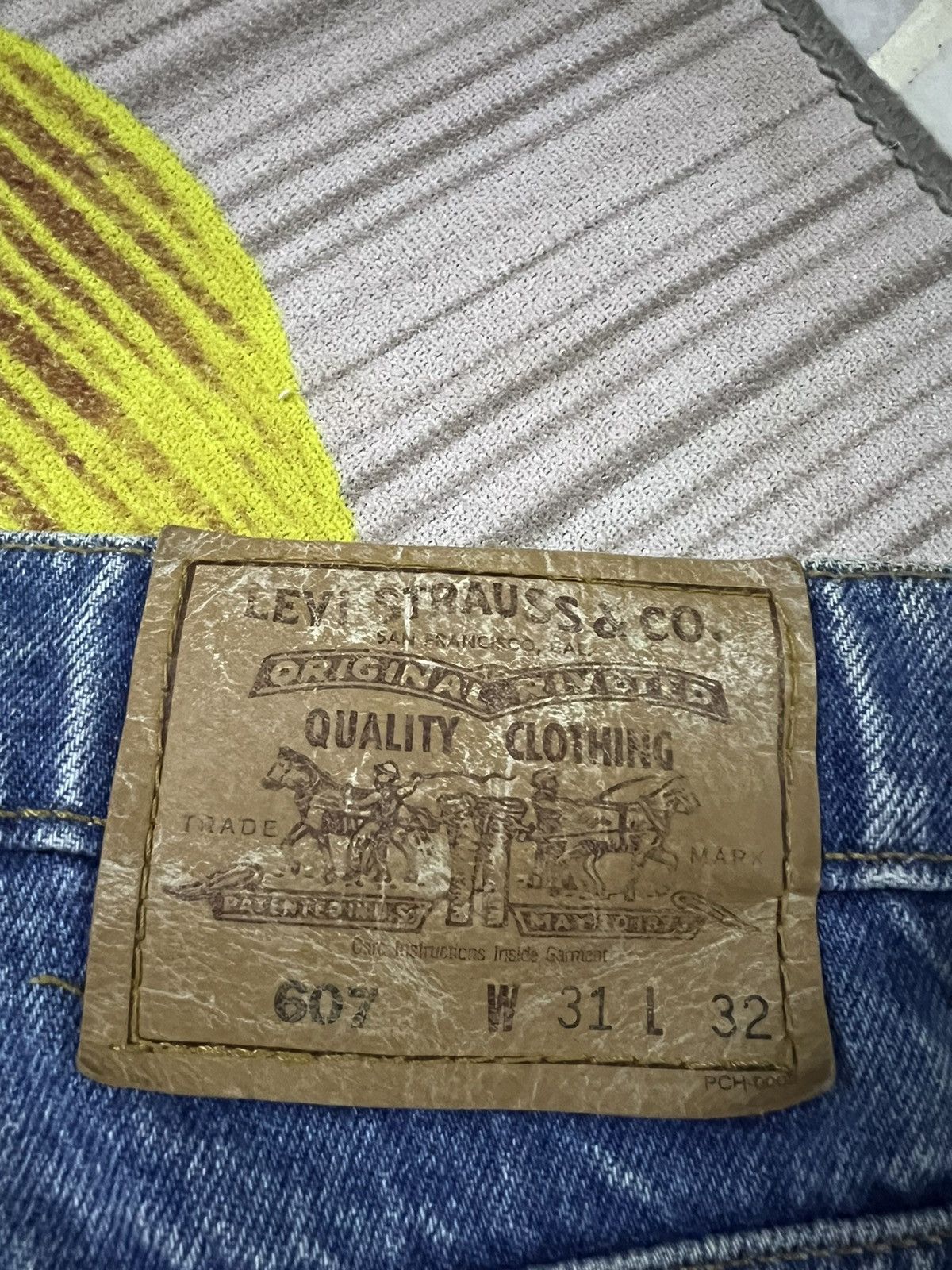 Levi's VTG Y2K LEVIS 607 BLUE JEANS ORANGE TAB Size US 30 / EU 46 - 11 Thumbnail