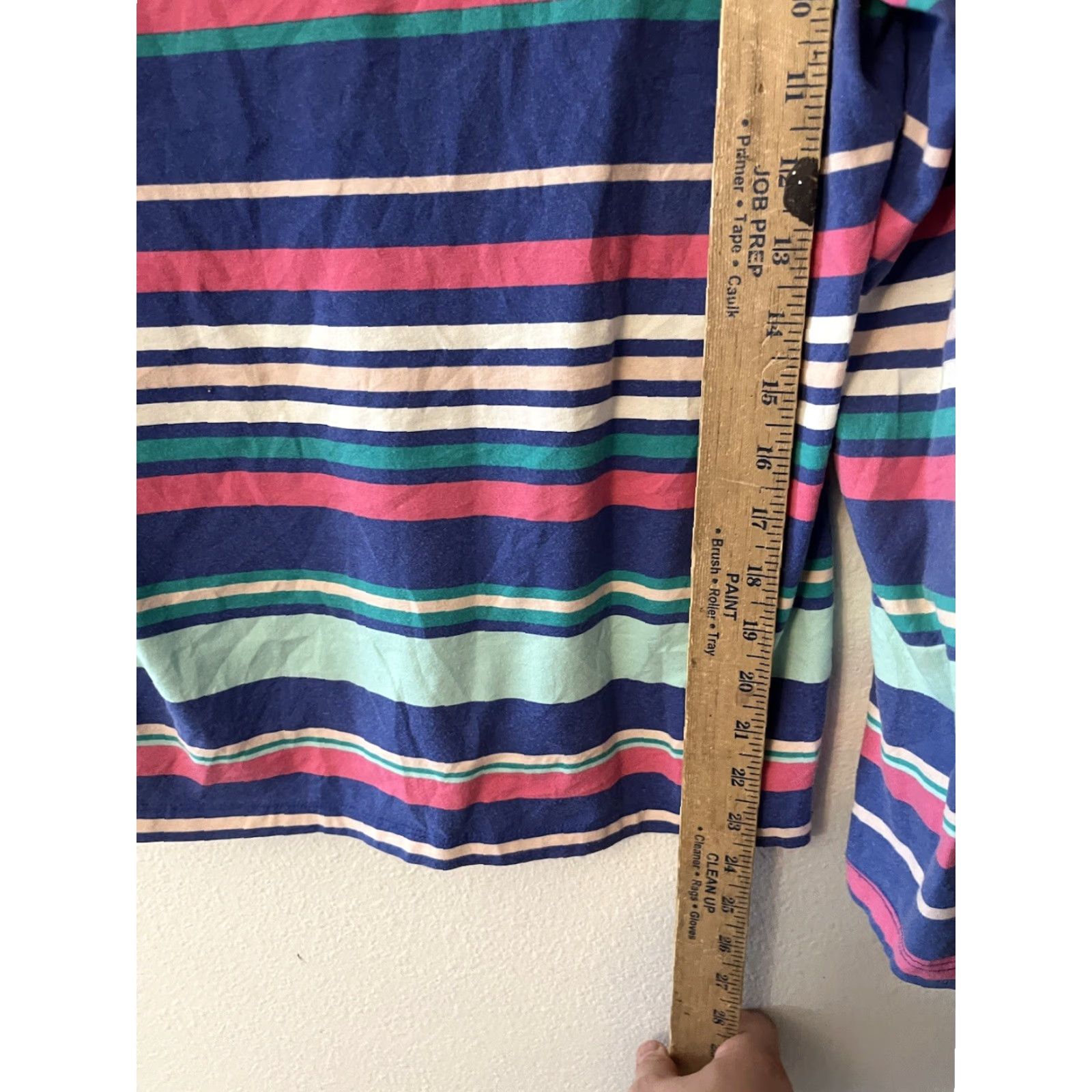 Talbots Talbots Blouse Shes Womens Multicolor Striped V-Neck Long Sleeve Size PS Shipped Daily Size S / US 4 / IT 40 - 4 Thumbnail