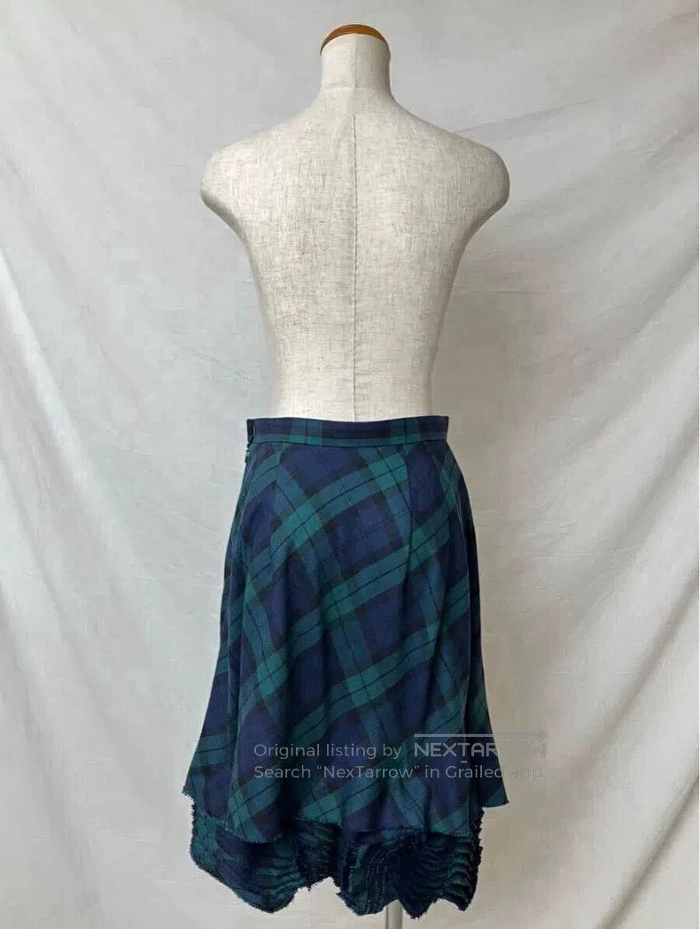 Comme des Garcons Comme Des Garcons size M Deconstructed tartan skirt Size 23" - 2 Thumbnail