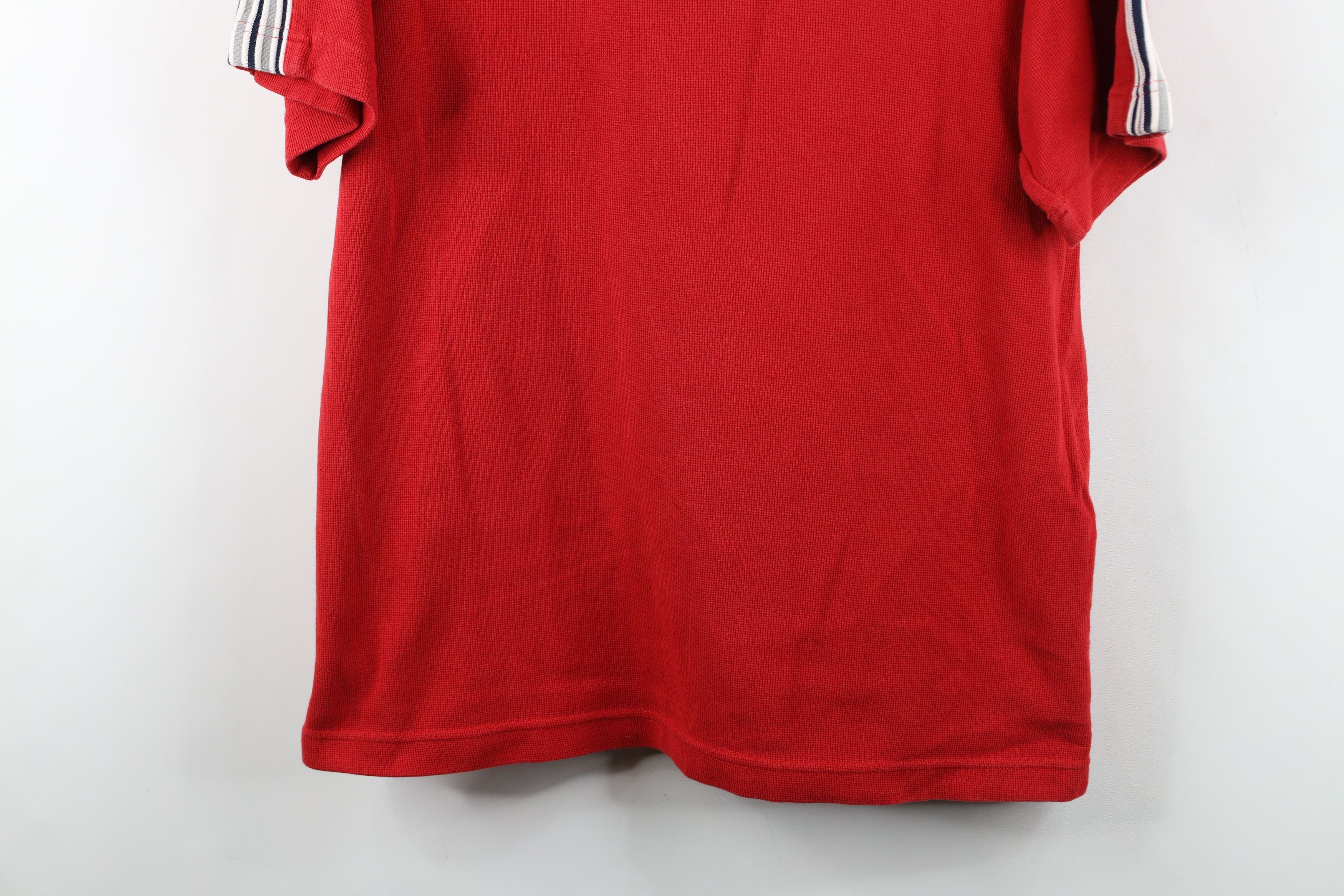 Tommy Hilfiger Vintage 90s Tommy Hilfiger Waffle Knit Half Zip T-Shirt Size US L / EU 52-54 / 3 - 3 Thumbnail