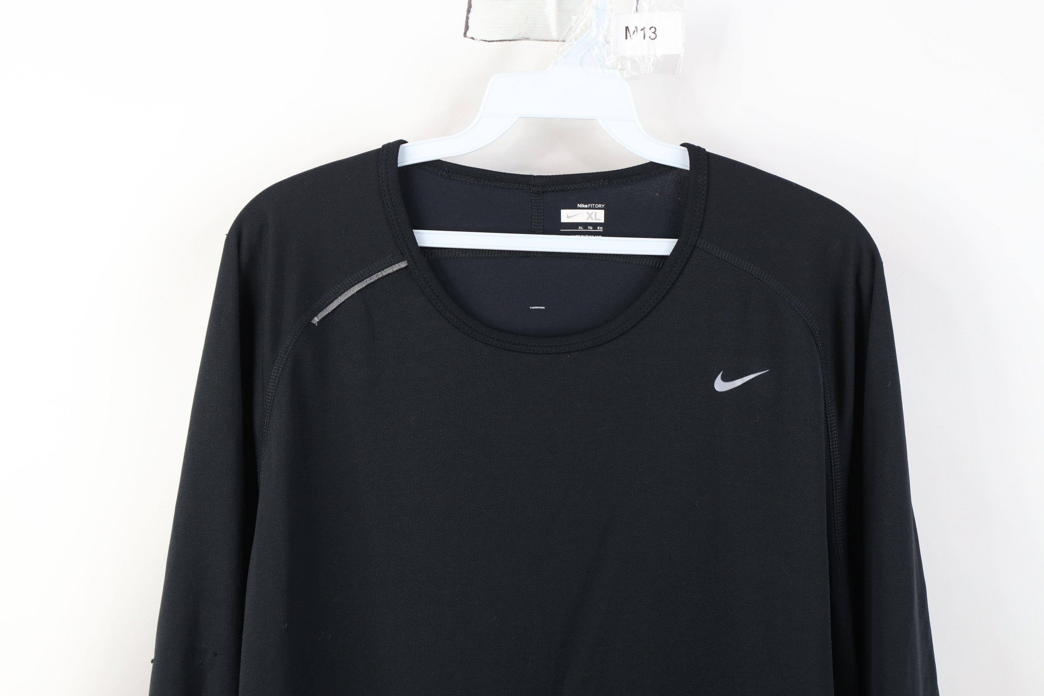 Nike Vintage Y2K Nike Scott Mini Swoosh Knit Long Sleeve Shirt Size US XL / EU 56 / 4 - 2 Thumbnail