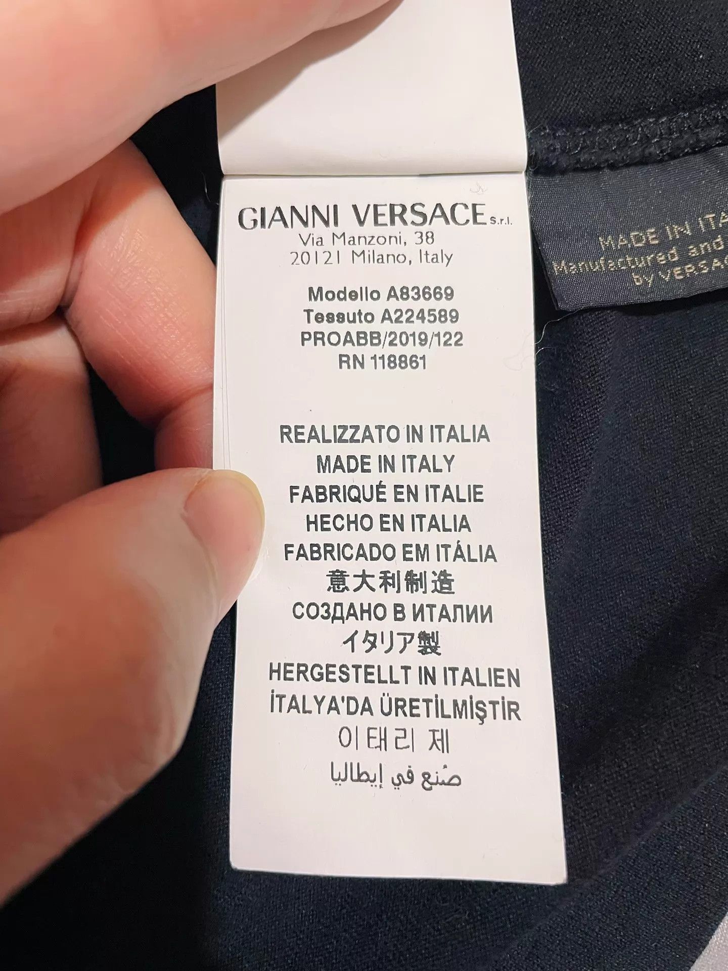 Versace Runway Angel Medusa Print S/S Tee M
