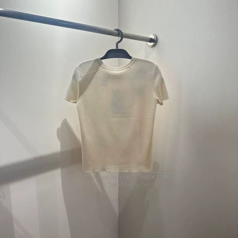Hermes Hermes Silk-spun knitted short-sleeved shirt Size XXS / US 00 / IT 34 - 2 Thumbnail