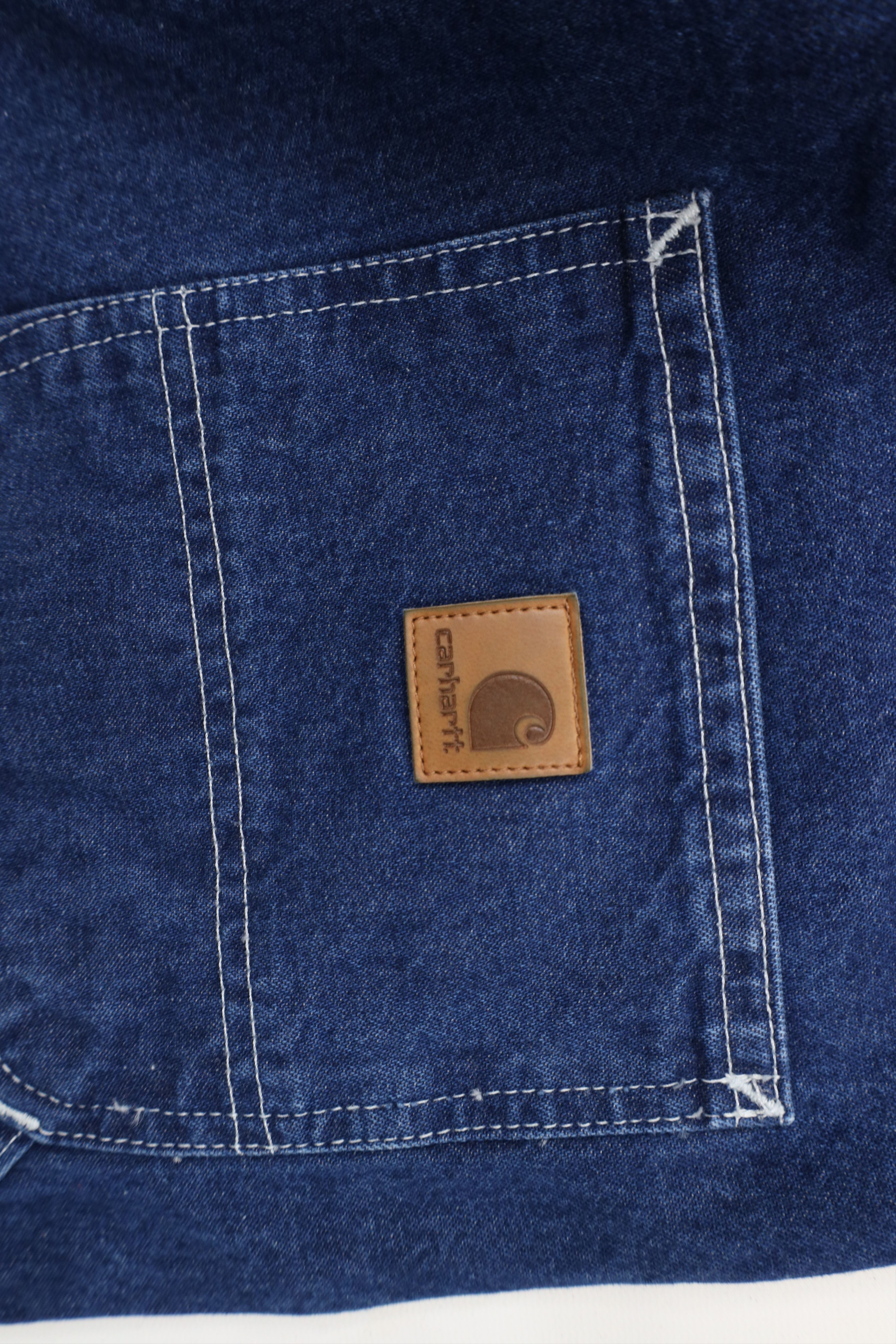 Carhartt × Vintage Vintage Carhartt Spell Wide Leg Dungaree Denim Jeans Blue Size US 38 / EU 54 - 11 Thumbnail