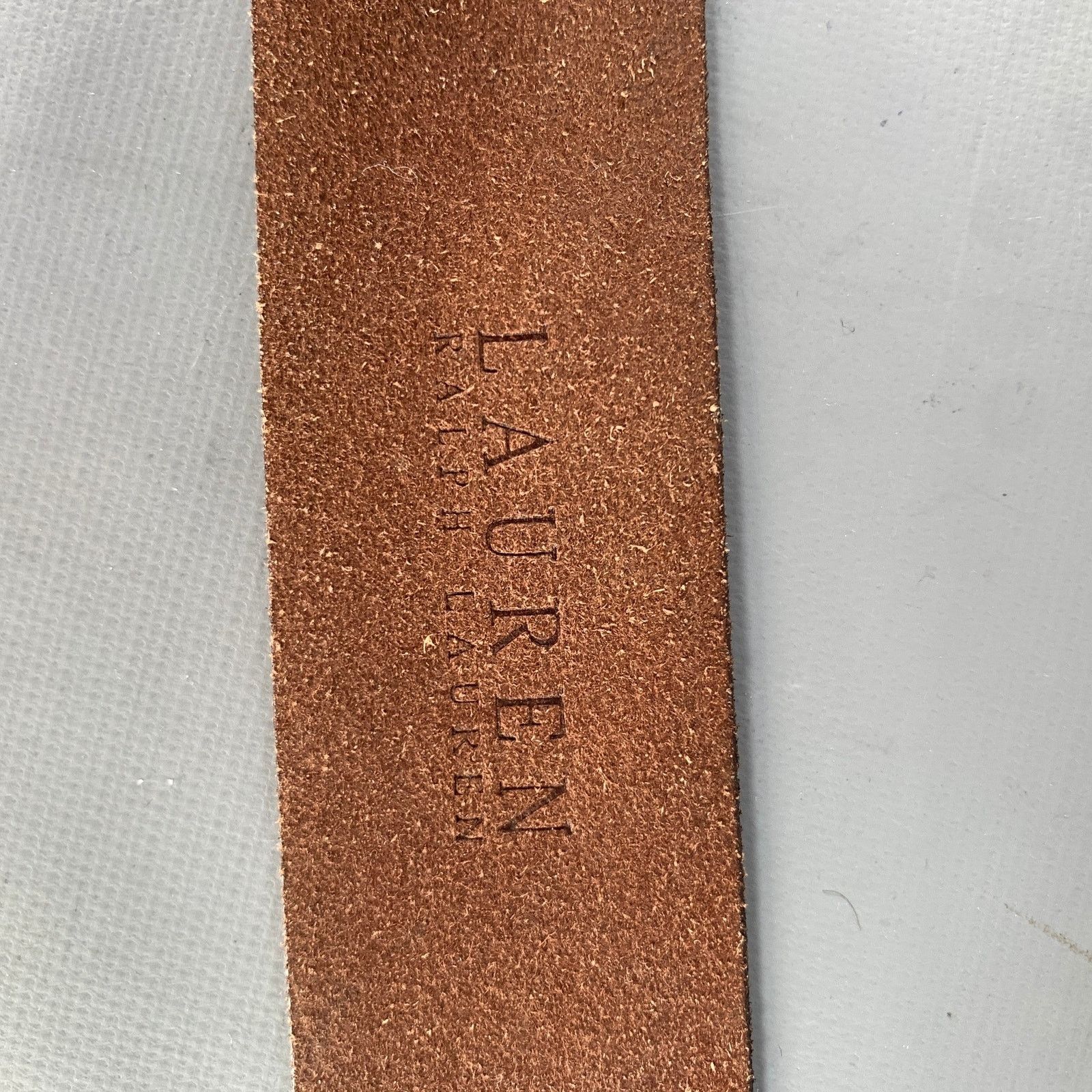 Ralph Lauren LAUREN by RALPH LAUREN Size M Brown Crackled Leather Belt Size 36 - 7 Thumbnail