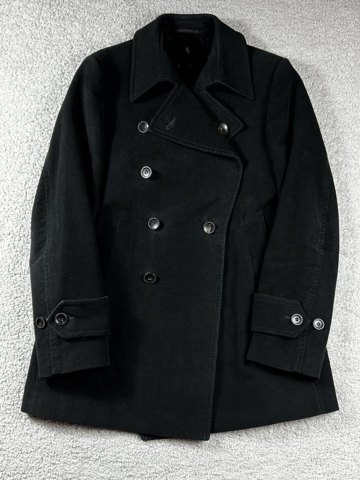 Gucci Gucci Double Breasted Black Coat Size L Size US L / EU 52-54 / 3 - 2 Thumbnail