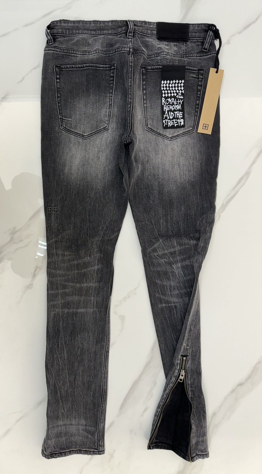 Ksubi Van Winkle Chamber side zip skinny fit jeans Size US 32 / EU 48 - 6 Thumbnail