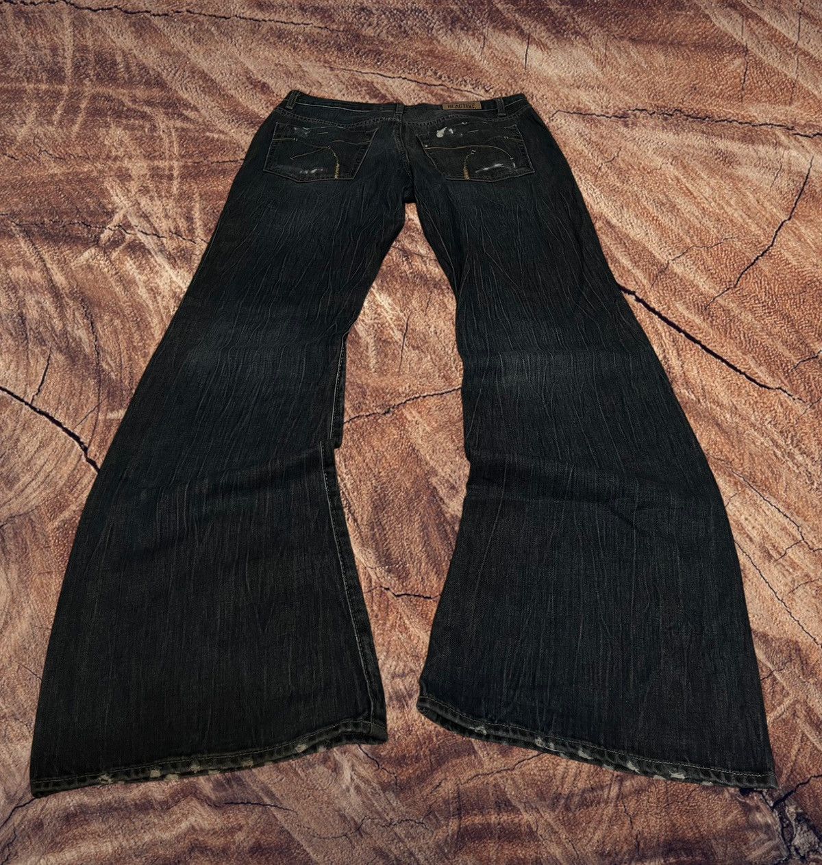 Pre-owned Hysteric Glamour X If Six Was Nine Kapital Ifsixwasnine Lgb Style Flared Fade Jeans Y2k