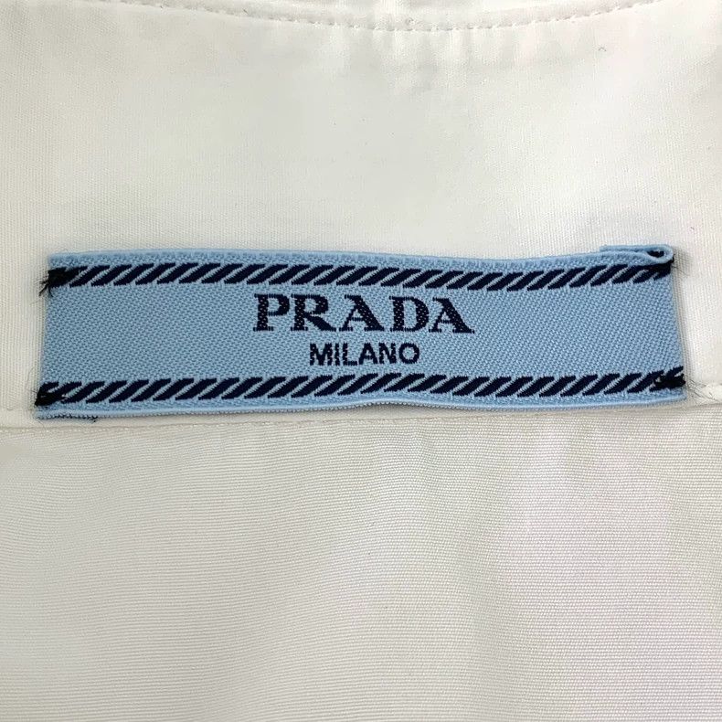 Prada Prada Size 38 22 white triangle lapel single-breasted long- Size US XXS / EU 40 - 6 Thumbnail