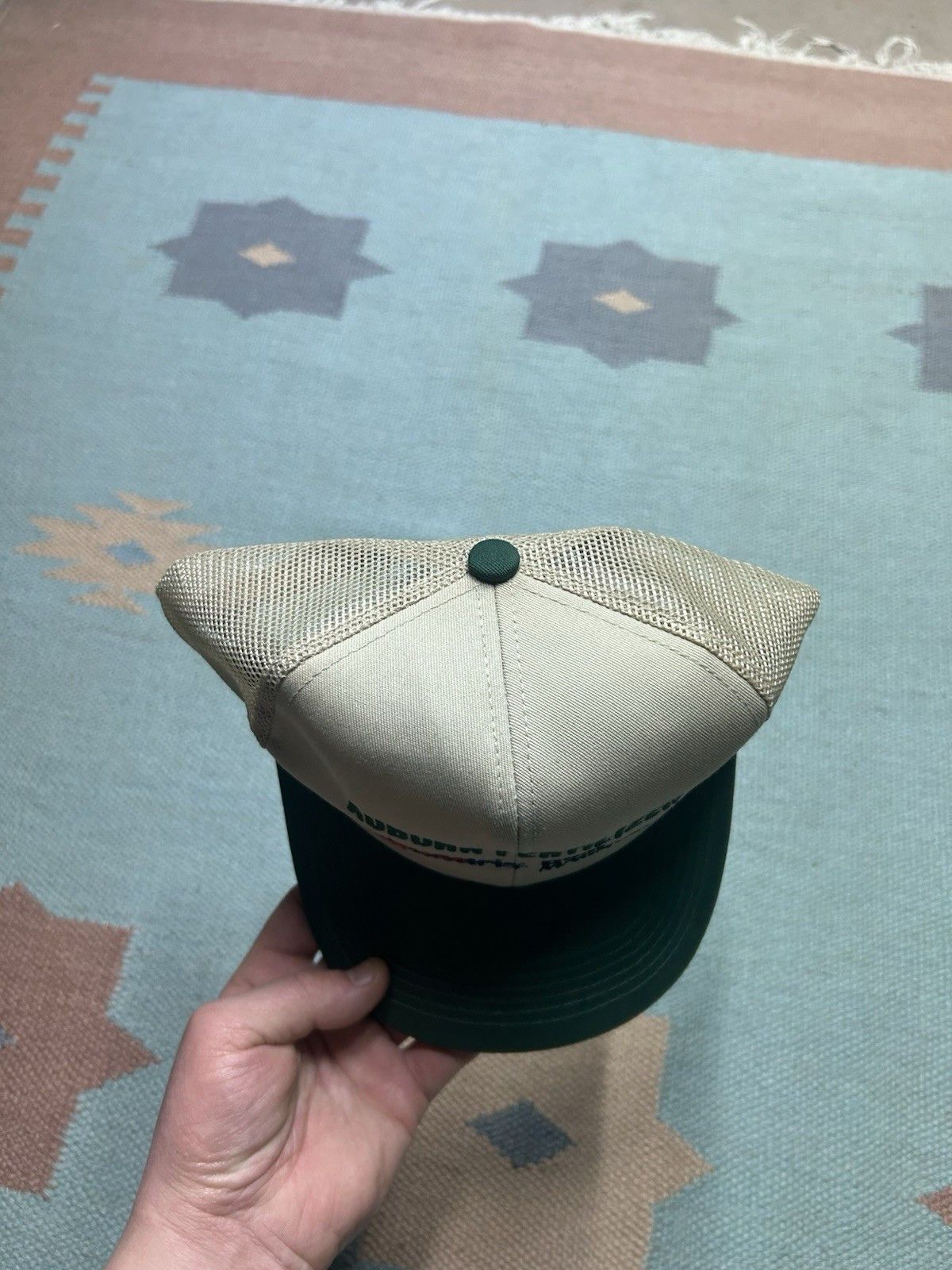 Vintage Vtg trucker hat mesh auburn fertilizer Quadris made in USA Size ONE SIZE - 3 Thumbnail