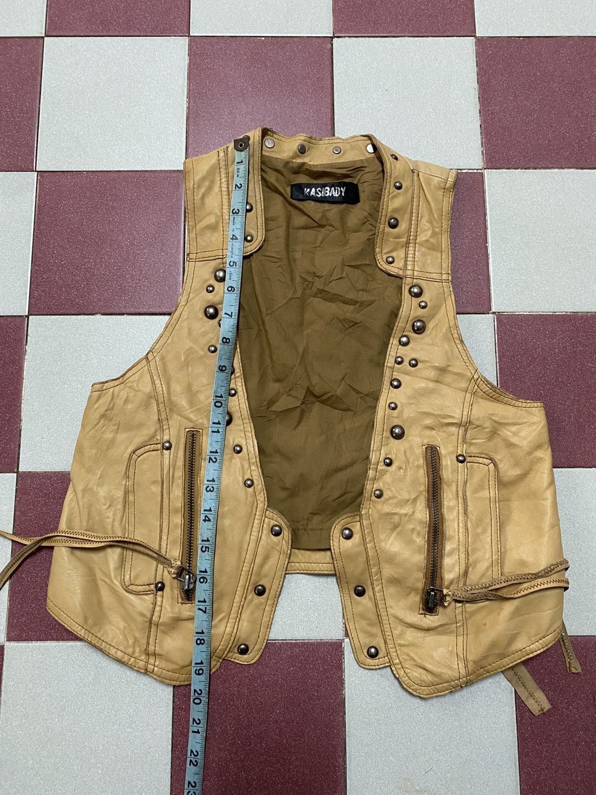 Leather Biker Vest Kasibady