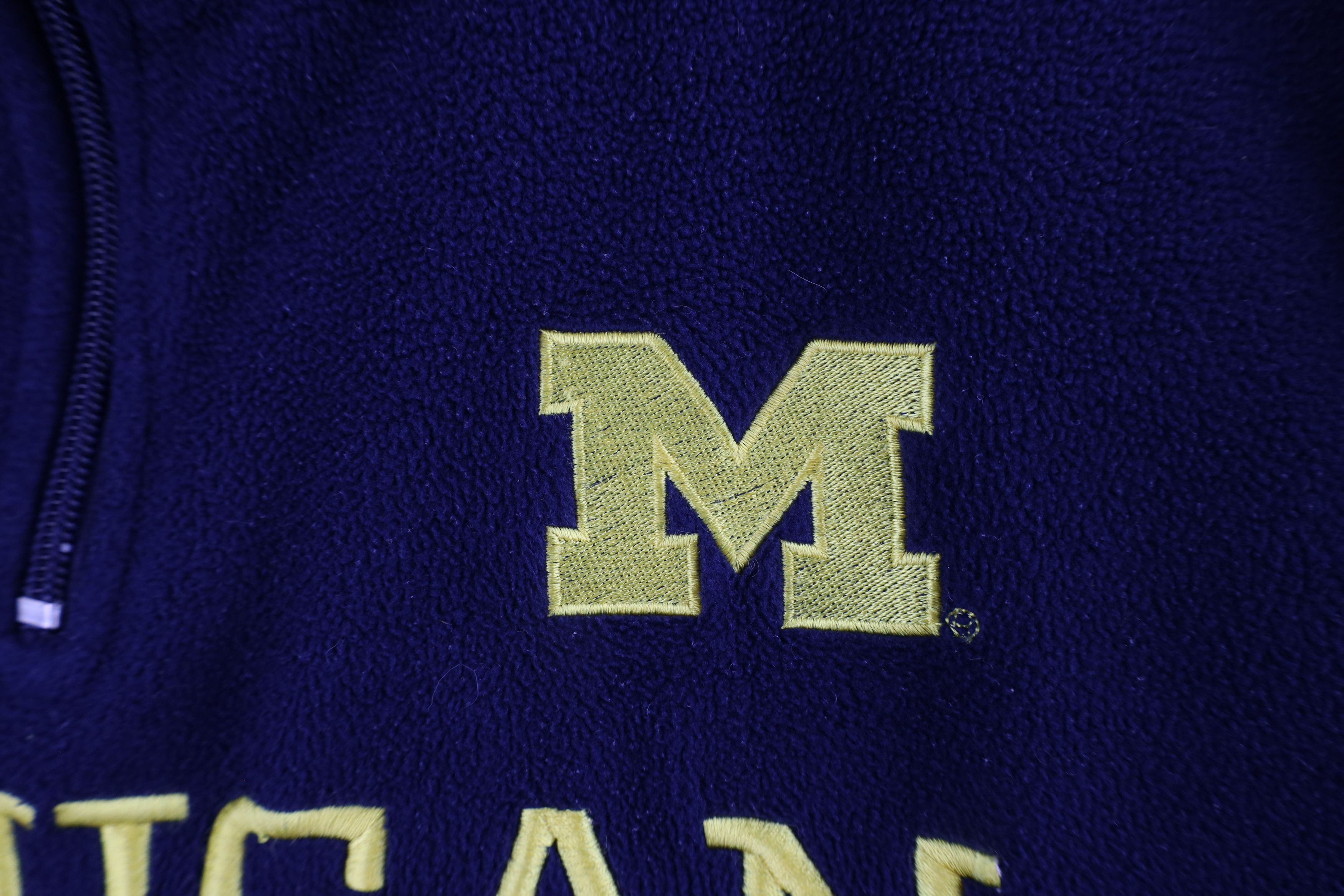 Vintage Vintage Out University of Michigan Half Zip Fleece Sweater Size US XL / EU 56 / 4 - 5 Thumbnail