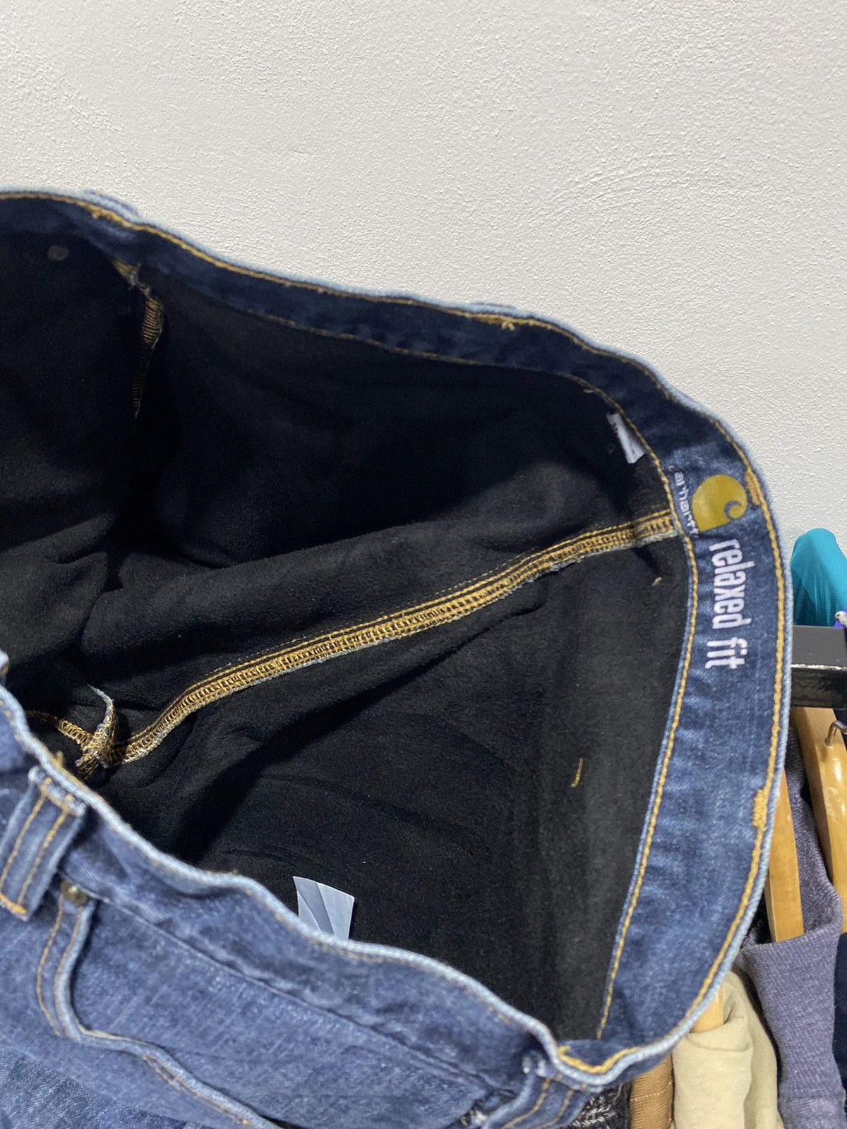 Carhartt × Vintage Vintage Carhartt Paint Splatter Denim 90s Winter Size US 35 - 6 Thumbnail