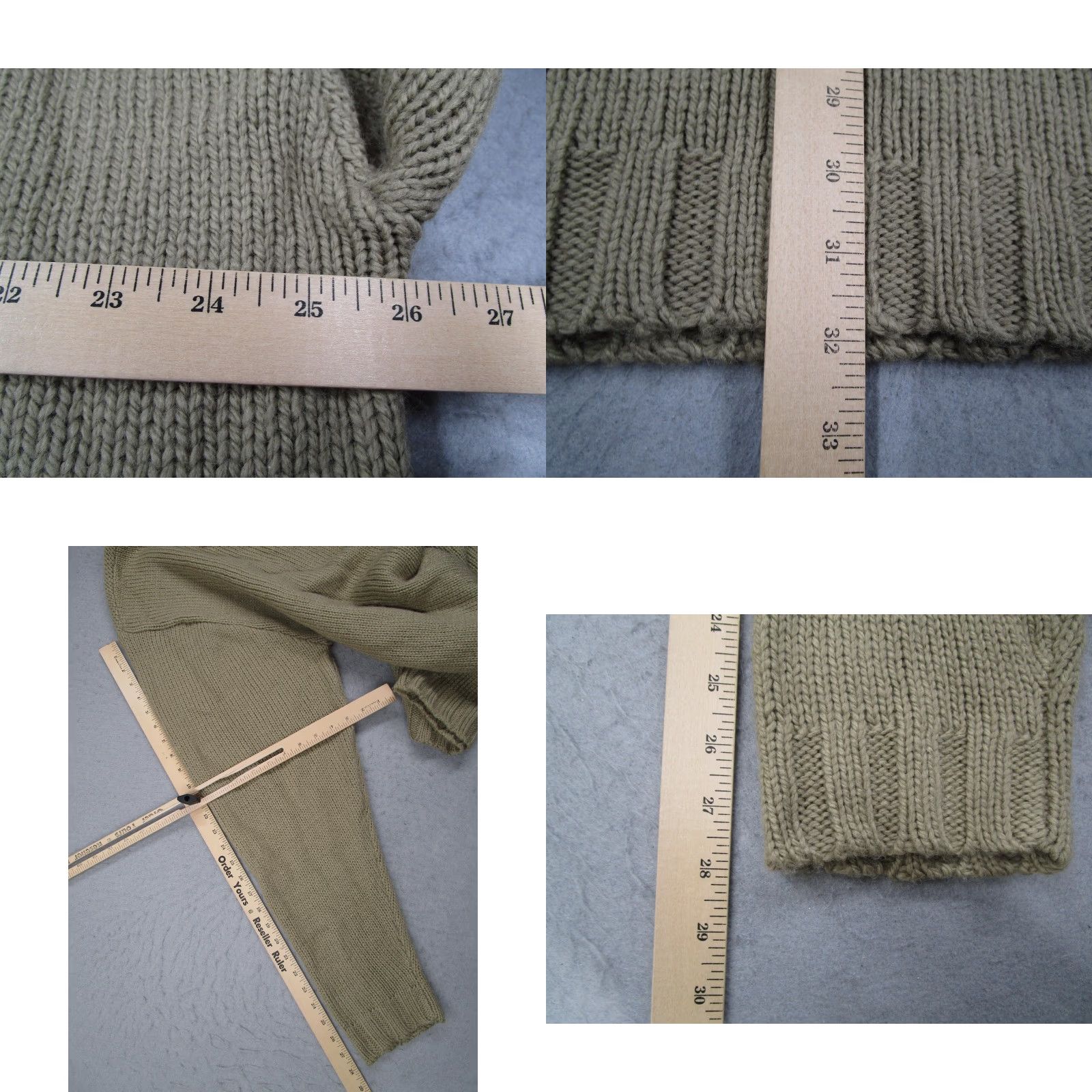 Enyce VINTAGE Enyce Sweater Mens 2XL Tan Stripe Wool Blend Mock Neck Zip Pullover 90s Mens Size US XXL / EU 58 / 5 - 8 Thumbnail