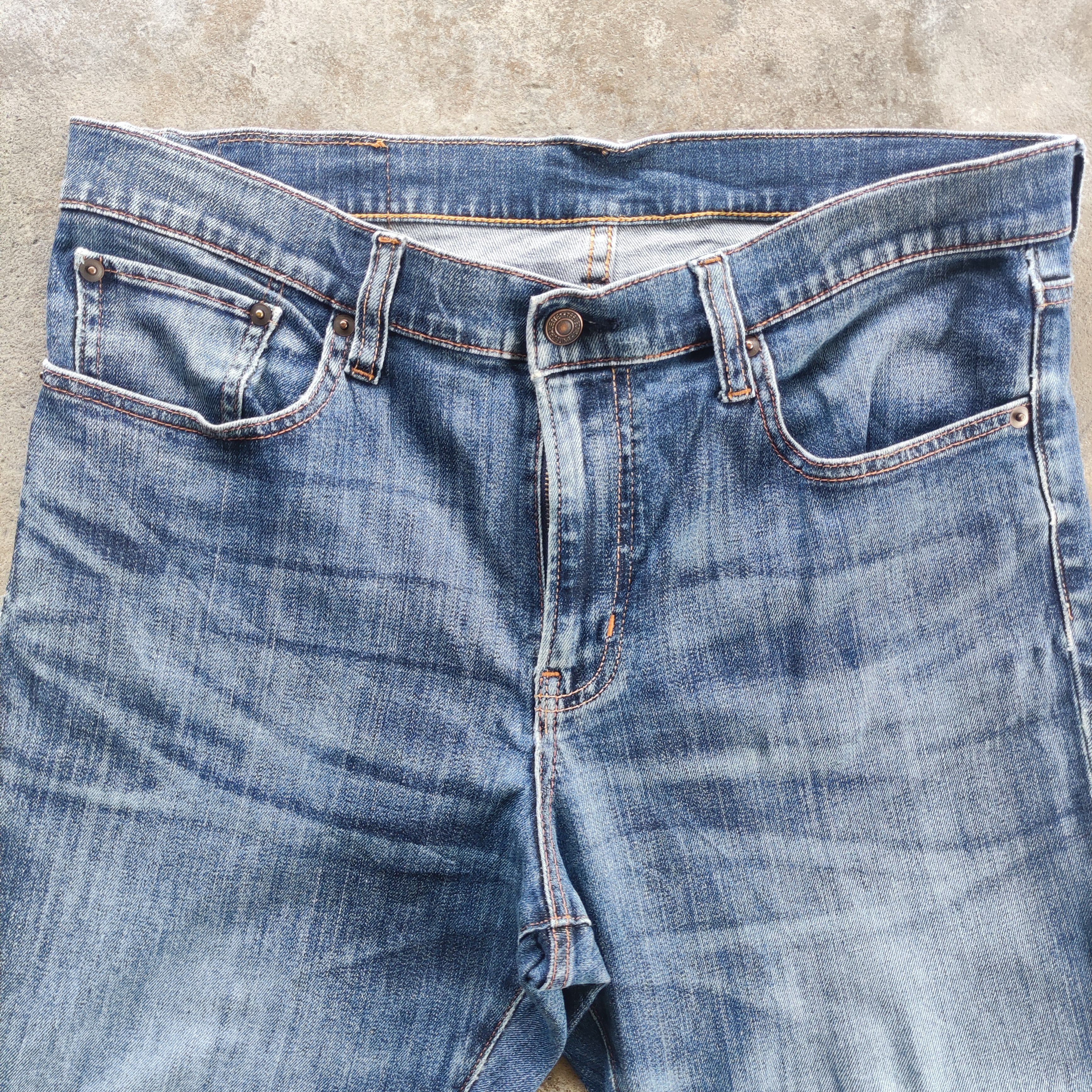 Japanese Brand Vintage Japanese Brand Straight Cut Jeans Faded Ripped Pants Size US 33 - 2 Thumbnail