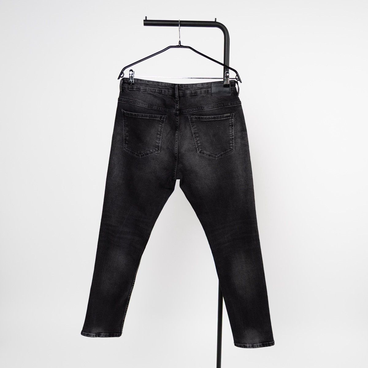 Pull & Bear Pull&Bear Mens Slim Fit Black Jeans Graphic Print Hollywood Size US 32 / EU 48 - 2 Thumbnail