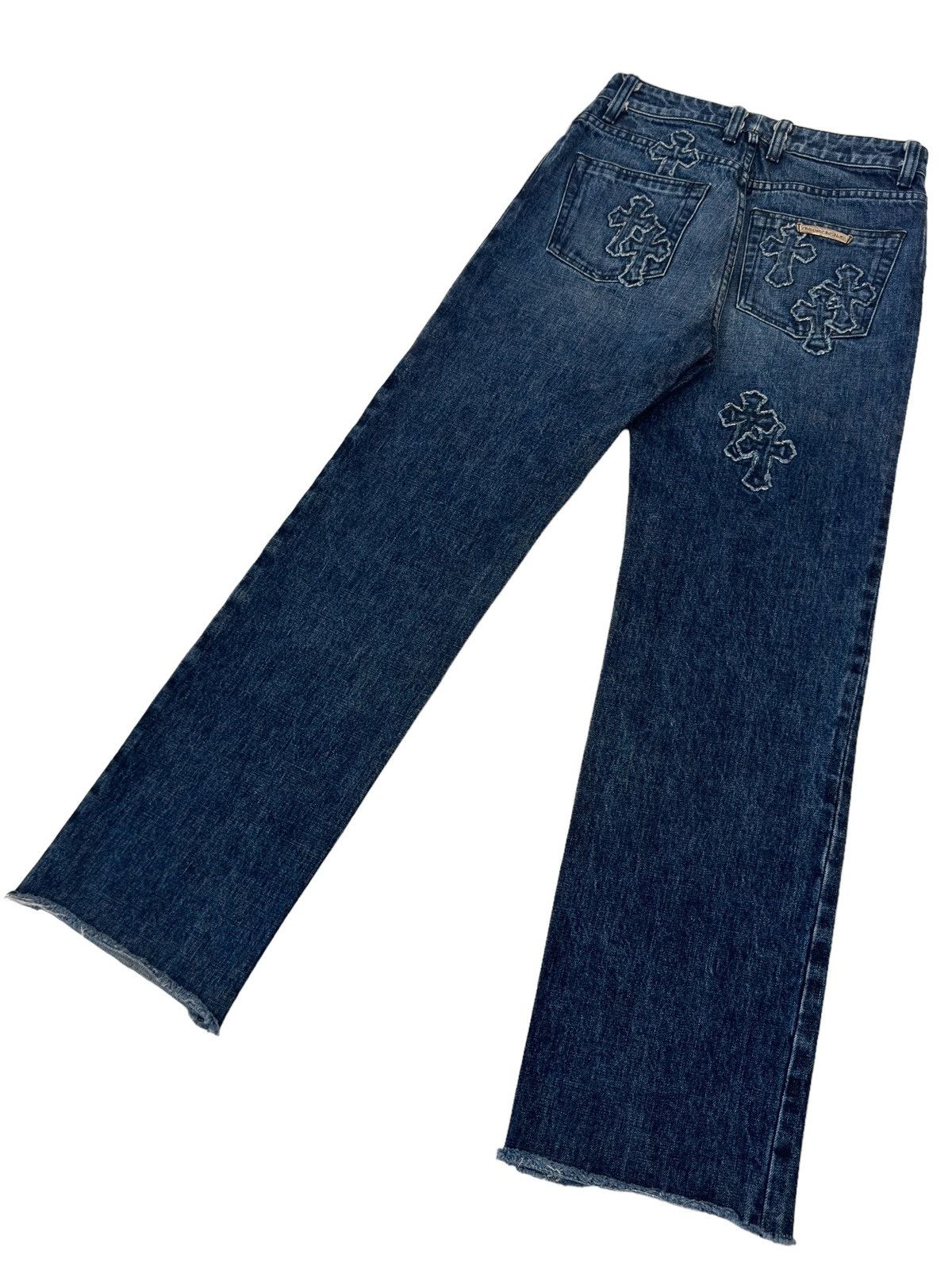 Chrome Hearts Chrome Hearts Denim Cross Patch On Denim Jeans Size 25" / US 0 / IT 36 - 5 Thumbnail