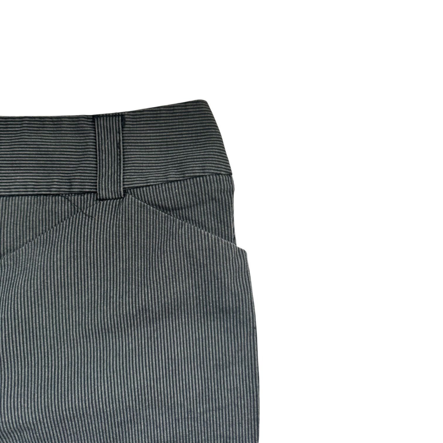 Other Talbots Black & Gray Vertical Striped Stretch Pants Size 14 Size 36" / US 14 / IT 50 - 2 Thumbnail