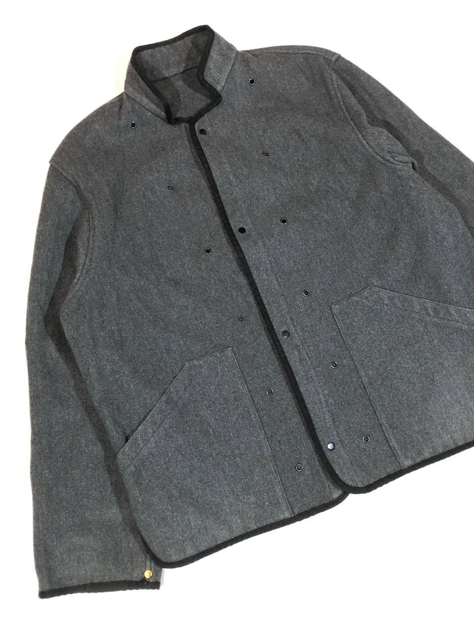 Stone Island × Vintage Vintage Rare Stone Island lining Grey Wool Jacket Size US XL / EU 56 / 4 - 4 Thumbnail
