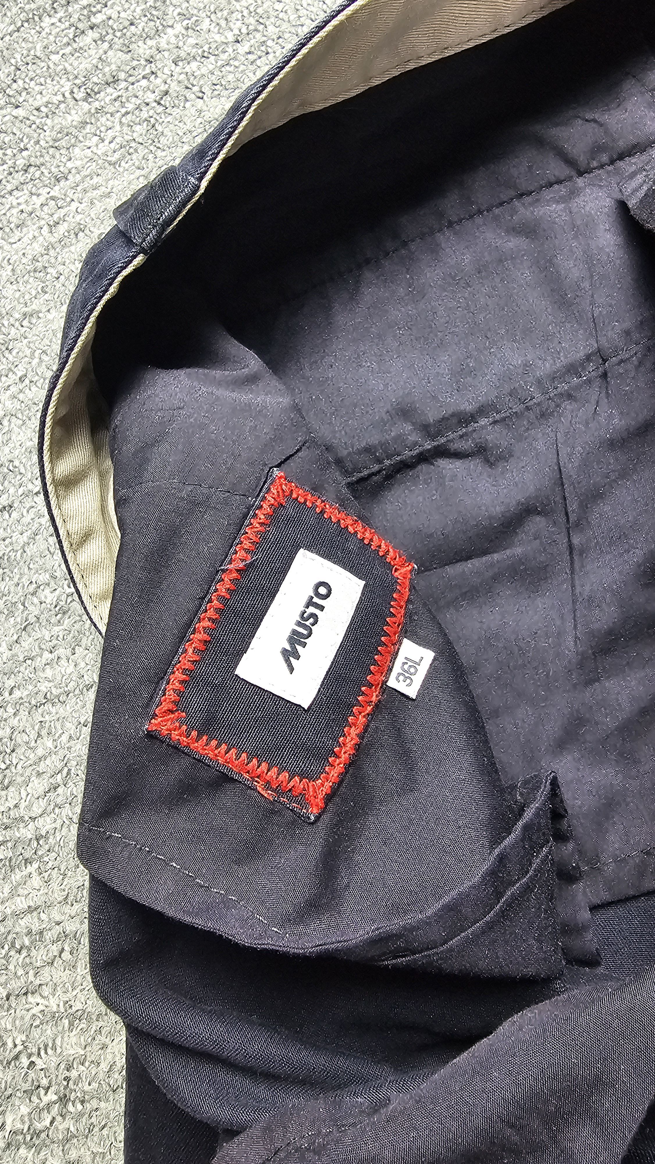 Musto Musto Navy Straight Leg Chino Trousers Sailing Outdoor 36L Size US 36 / EU 52 - 9 Thumbnail