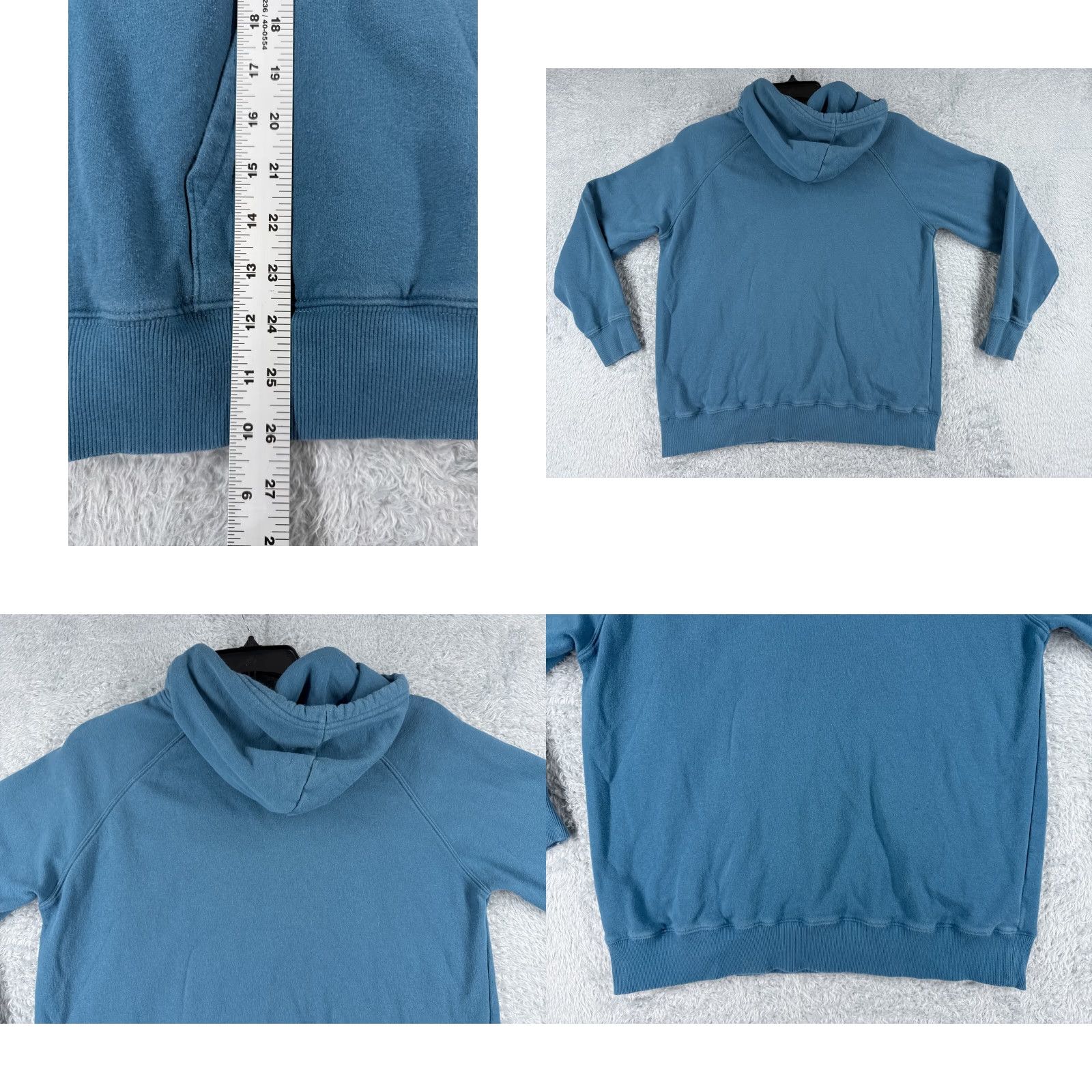 The North Face The North Face Hoodie Womens L Blue Pullover Hoodie Pockets Logo Cotton Sweatshirt Regular Fit Size L / US 10 / IT 46 - 9 Thumbnail