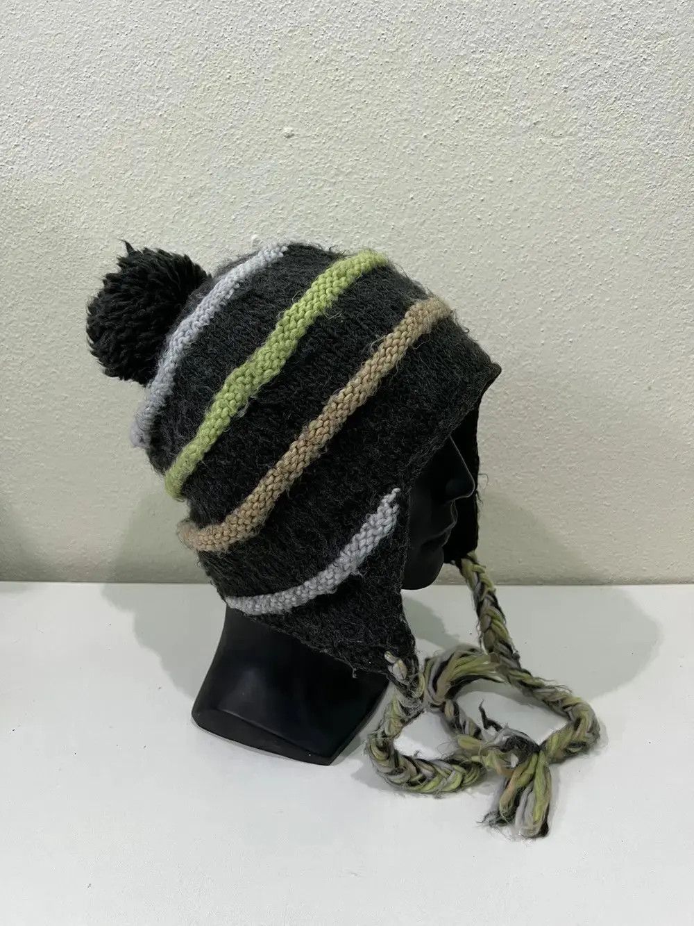 Japanese Brand Japanese Brand Knitted Earflap beanie Hat Size ONE SIZE - 2 Thumbnail