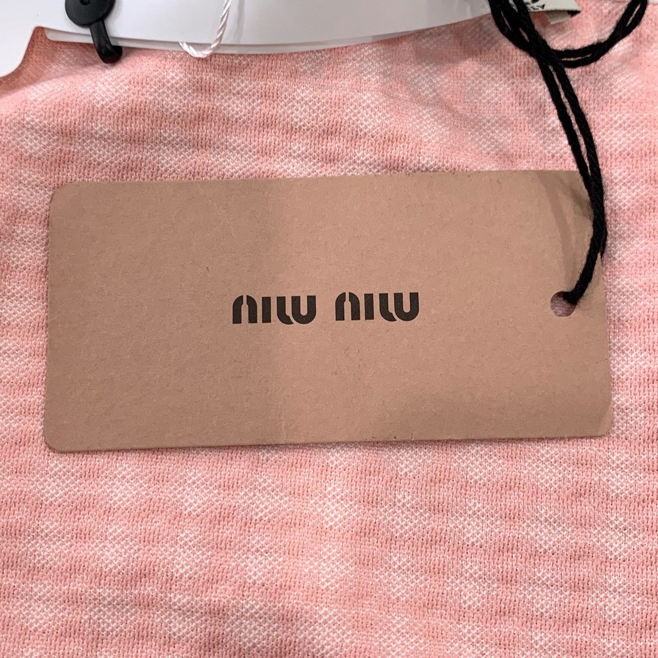Miu Miu Miu Miu Pink Checkered Round Neck Short-Sleeve T-Shirt Size S / US 4 / IT 40 - 5 Thumbnail