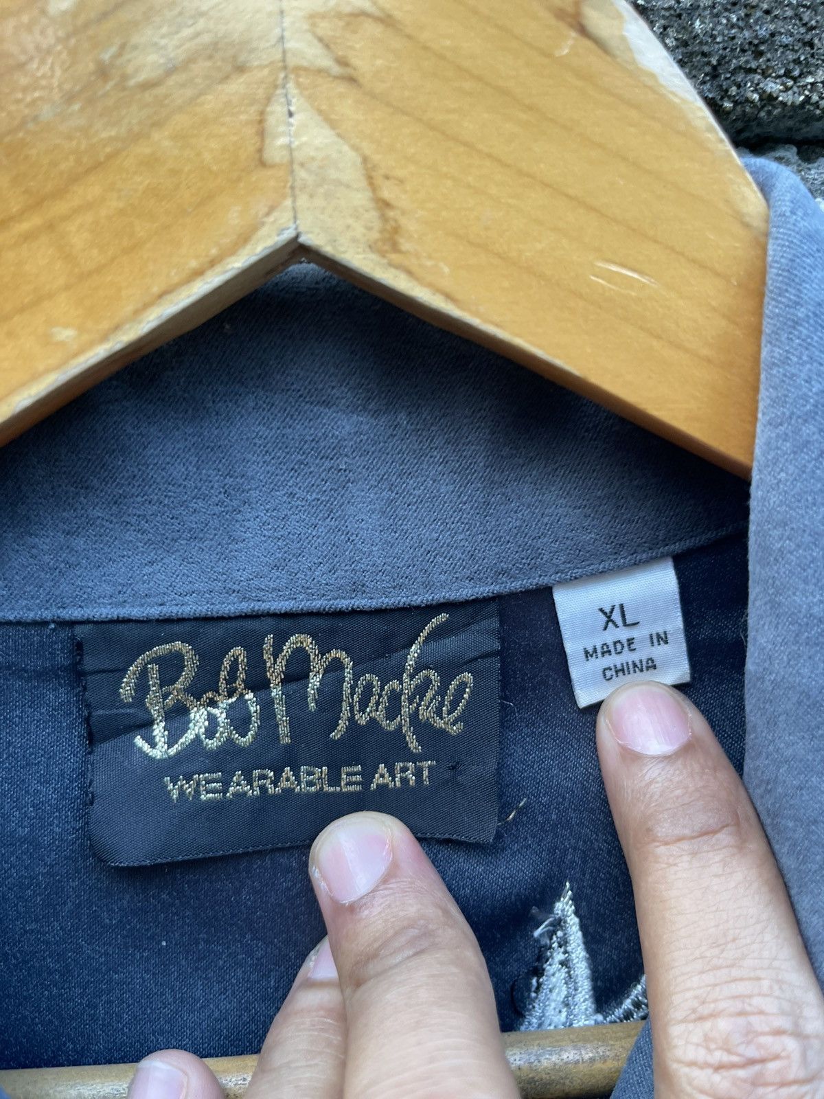 Japanese Brand Japanese Vintage Bob Mockie Embroidered Full Zip Jacket Size US XL / EU 56 / 4 - 3 Thumbnail