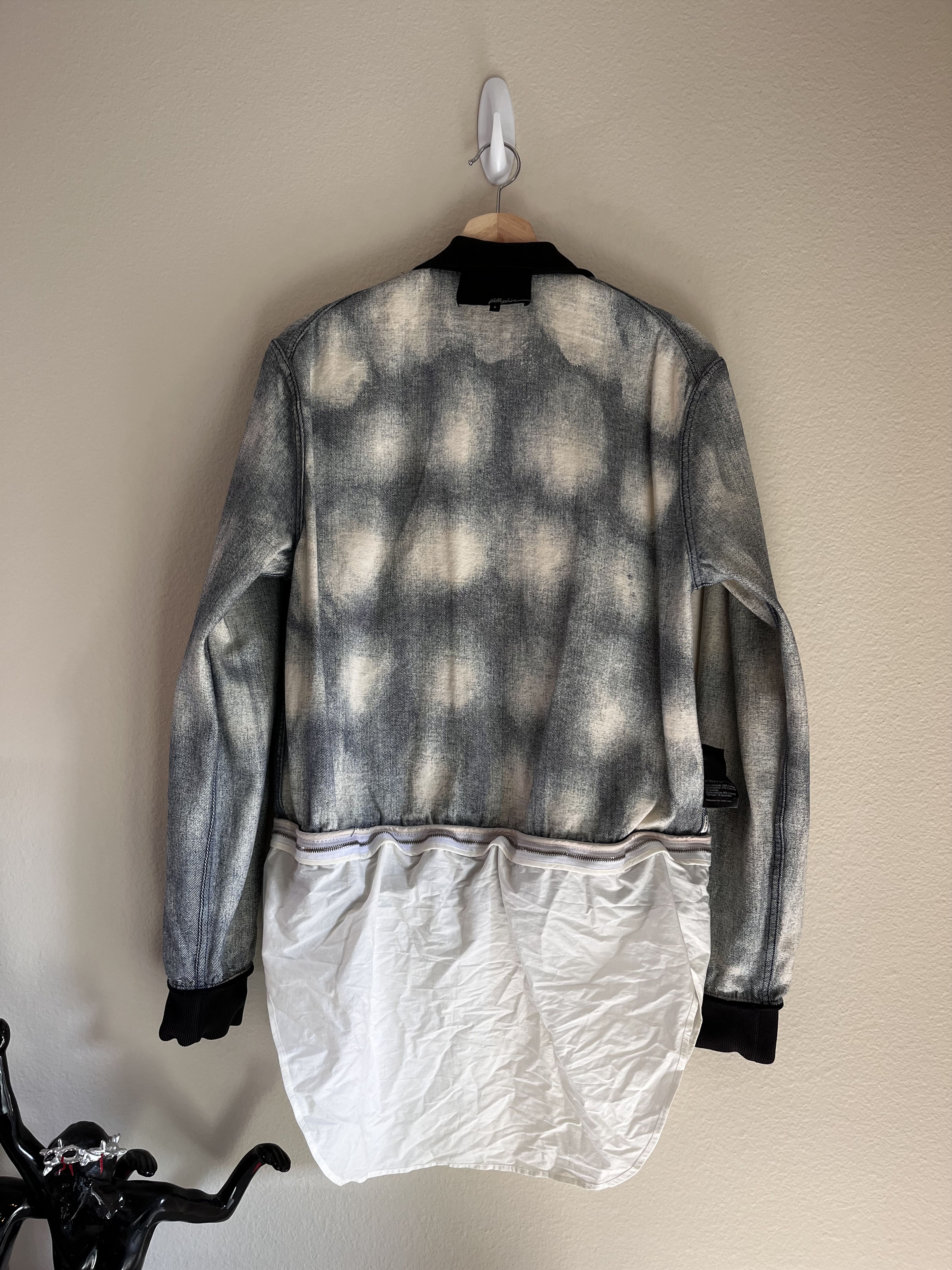 3.1 Phillip Lim 3.1 PHILLIP LIM BLEACHED DENIM BOMBER REMOVABLE POPLIN Size US S / EU 44-46 / 1 - 14 Thumbnail