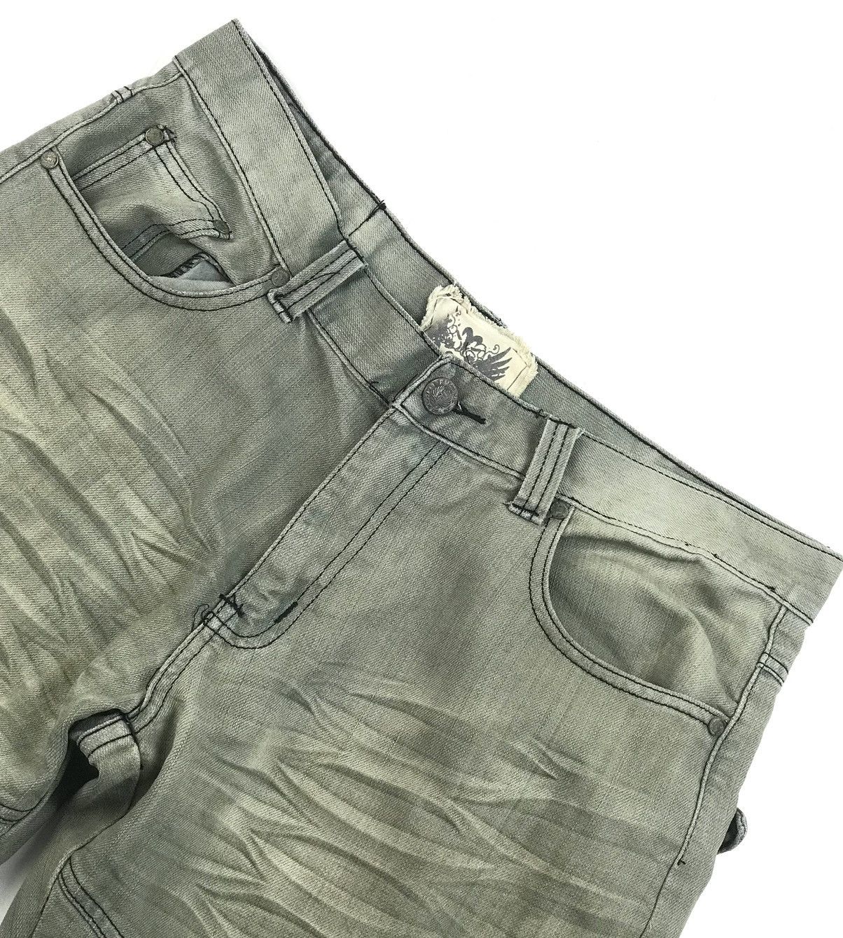 Vintage FUSAI denim embroidered 2000s jeans quality 36 dyed