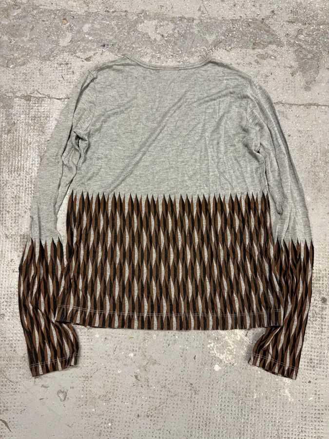 Dries Van Noten Dries Van Noten Grey Contemporary Longsleeves Size S / US 4 / IT 40 - 2 Thumbnail