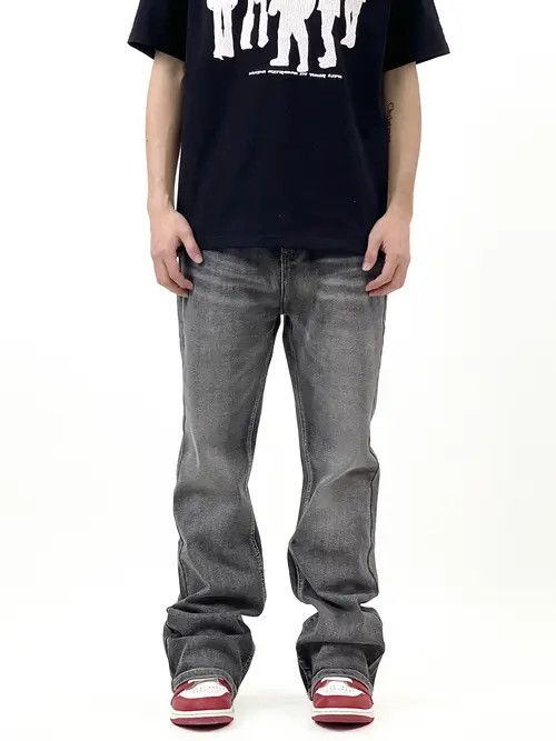 VIBE washed faded skate flared jeans Size US 34 / EU 50 - 6 Thumbnail