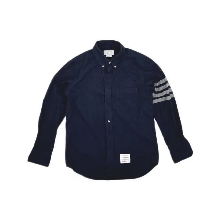 Thom Browne Thom Browne Classic Navy Long Sleeve Shirt -2507 Size US S / EU 44-46 / 1 - 8 Thumbnail