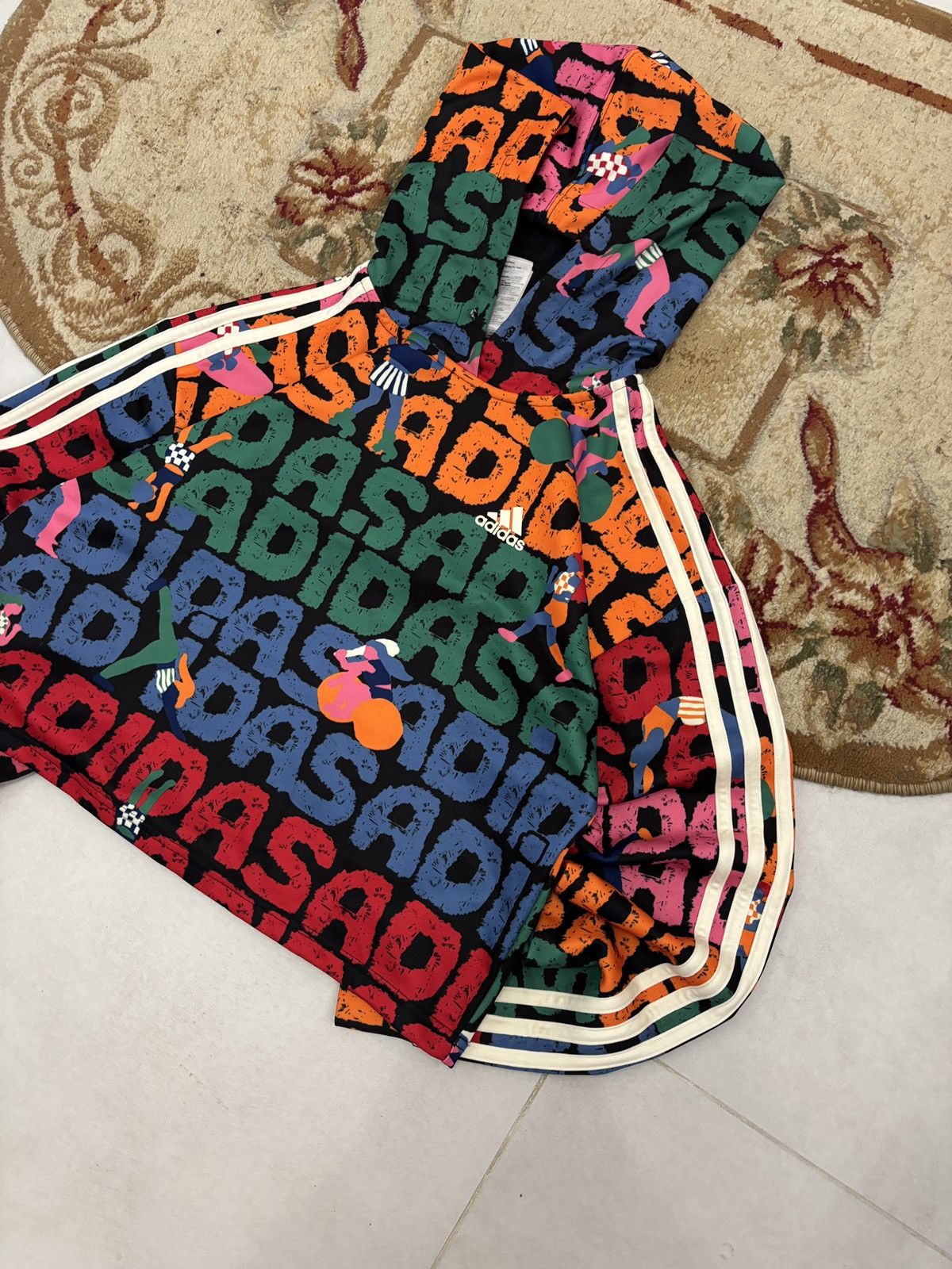 Adidas Adidas x FARM Rio Cropped Hoodie Women S Colorful Size S / US 4 / IT 40 - 4 Thumbnail