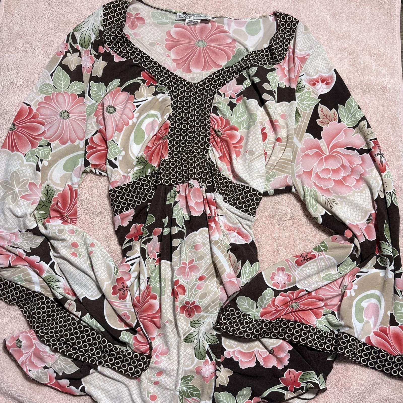Other y2k fairy core flowy floral tie back blouse top Size XL / US 12-14 / IT 48-50 - 1 Thumbnail