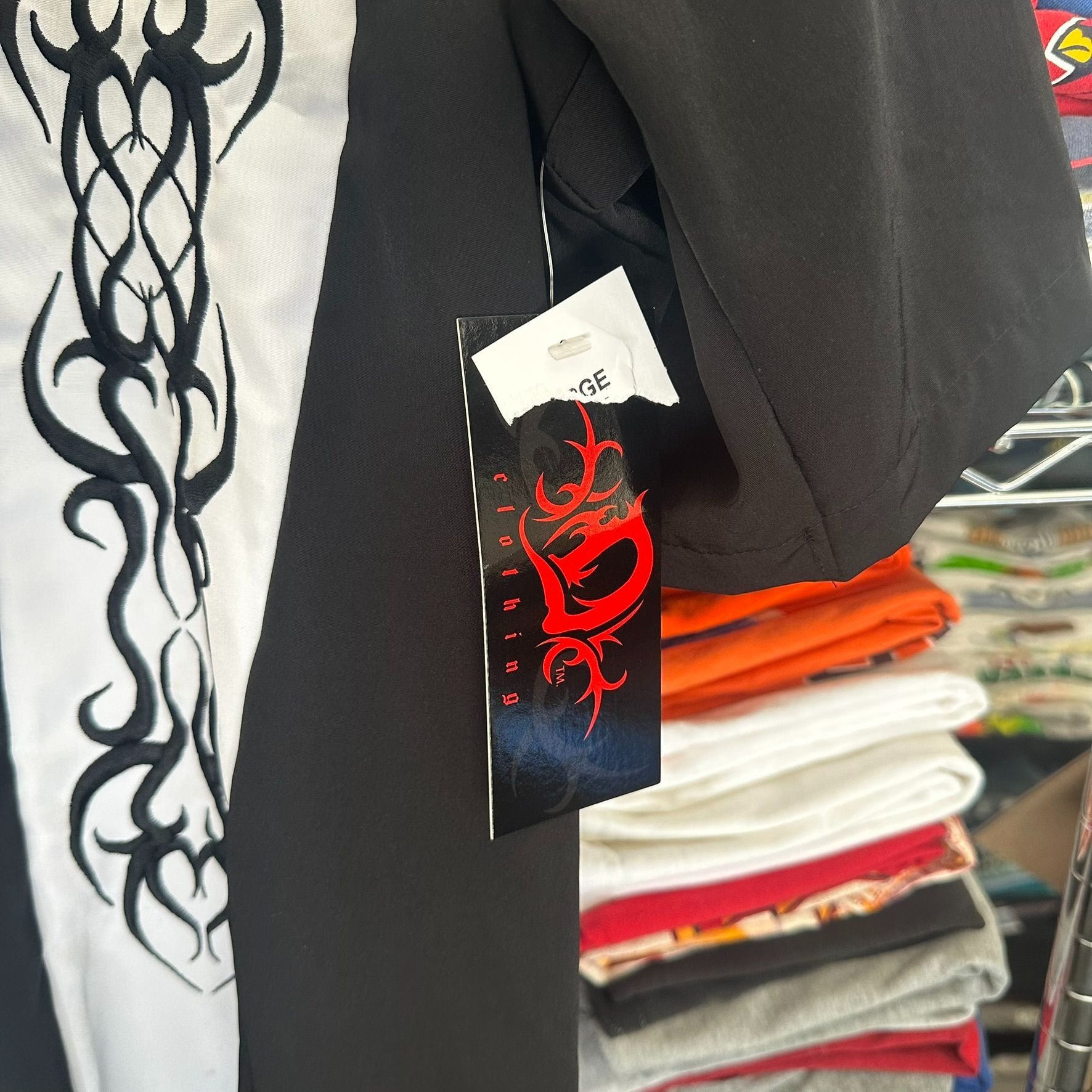 Dragonfly Vintage Y2K Dragonfly Tribal Bowling Shirt Goth Ricky Black Size US XL / EU 56 / 4 - 5 Thumbnail