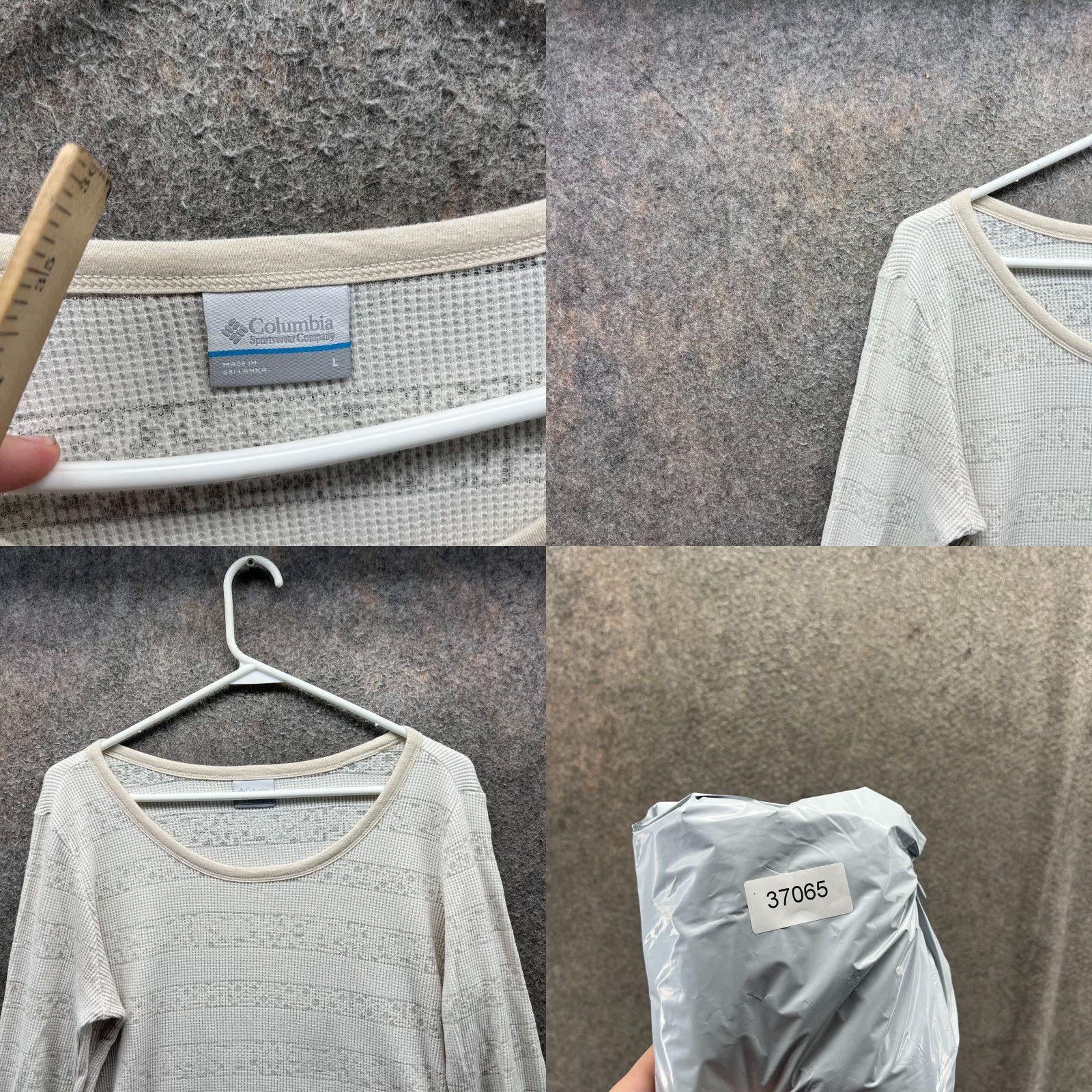 Vintage Columbia Thermal Top Womens Large Ivory Waffle Knit Long Sleeve Pullover Shirt Clothing Casual Size L / US 10 / IT 46 - 8 Thumbnail