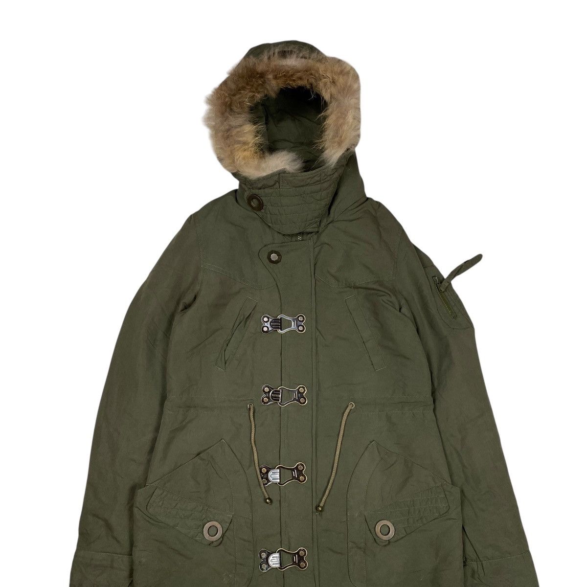If Six Was Nine × Japanese Brand × Le Grande Bleu (L.G.B.) Sly Military Fur Parka Jacket Size US S / EU 44-46 / 1 - 6 Thumbnail