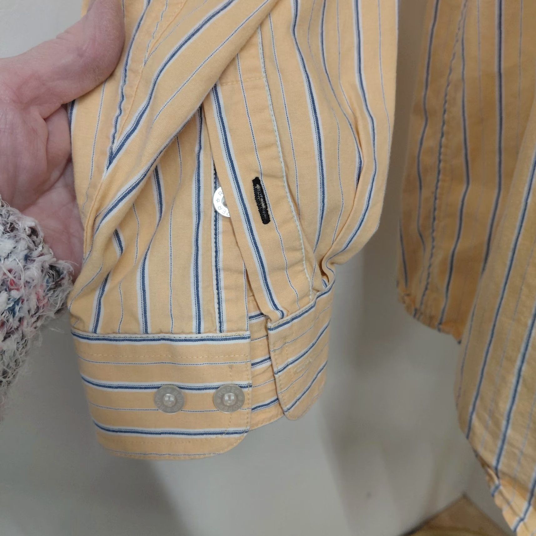 Roper VINTAGE Roper Shirt Mens 2XL Western Button-Up Long Sleeve Striped Tan Blue Size US XXL / EU 58 / 5 - 5 Thumbnail