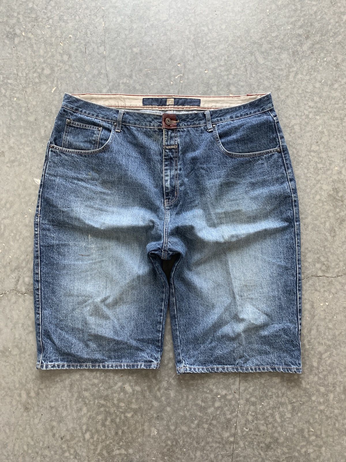 Marithe + Francois Girbaud × Southpole × Vintage Crazy Vintage Y2K MFG Jean Shorts Baggy Skater Opium Size US 42 / EU 58 - 3 Thumbnail