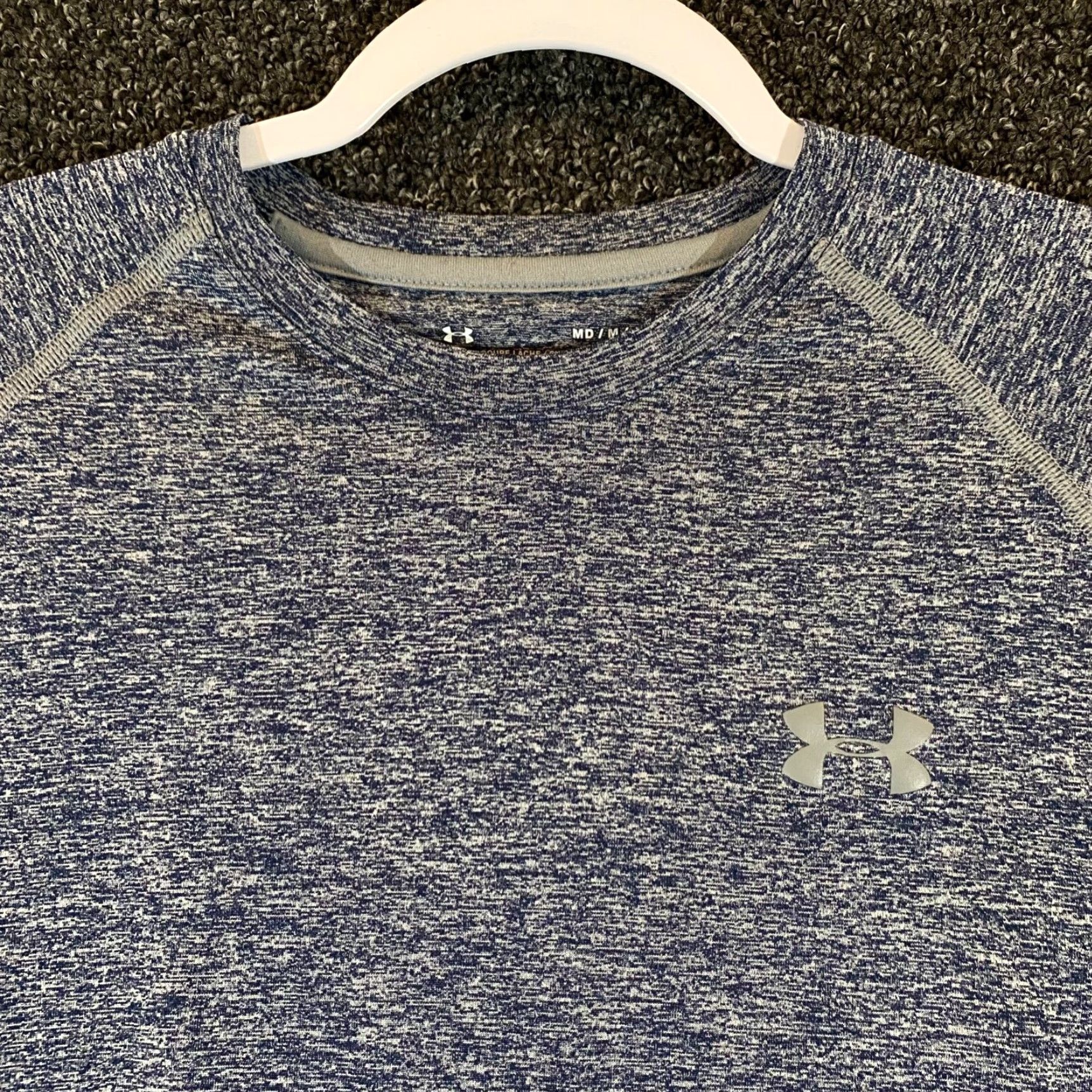 Under Armour Under Armour Shirt Mens Medium HeatGear Blue Short Sleeve T-Shirt Athletic Workout Classic Sun Summer Mens Size US M / EU 48-50 / 2 - 2 Thumbnail