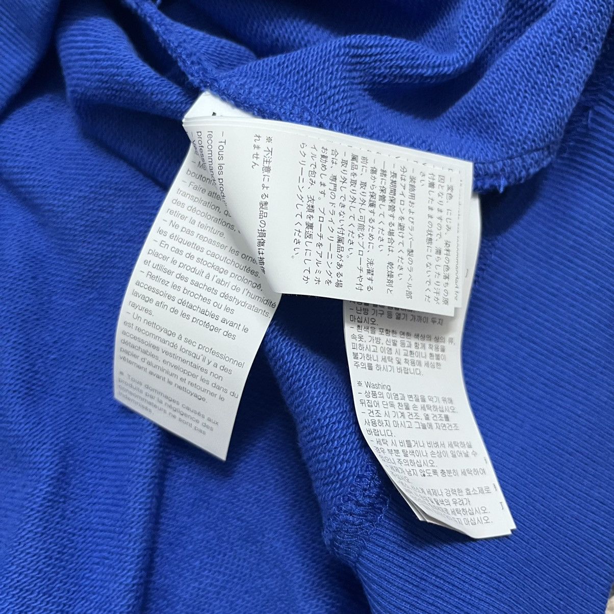 WE11DONE Authentic We11done Big Size Blue Sweatshirt Size US L / EU 52-54 / 3 - 7 Thumbnail