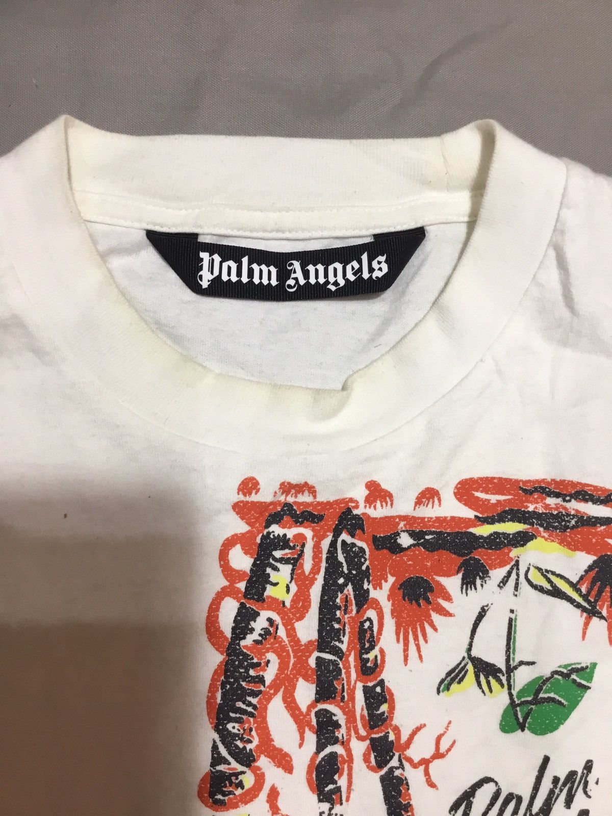 Palm Angels Palm Angels Men's Upside Down Palm Graphic T-Shirt Size M Size US M / EU 48-50 / 2 - 5 Thumbnail