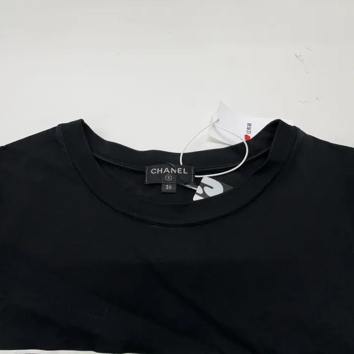 Chanel Chanel Gabrielle Black Short Sleeve T-Shirt Size S / US 4 / IT 40 - 6 Thumbnail