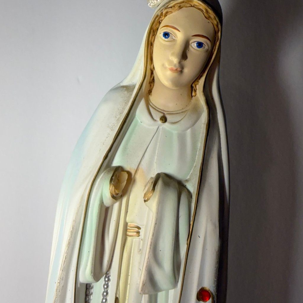 No Fear Fatima statue in hollow resin 85 cm hand painted edit Size 26 - 3 Thumbnail