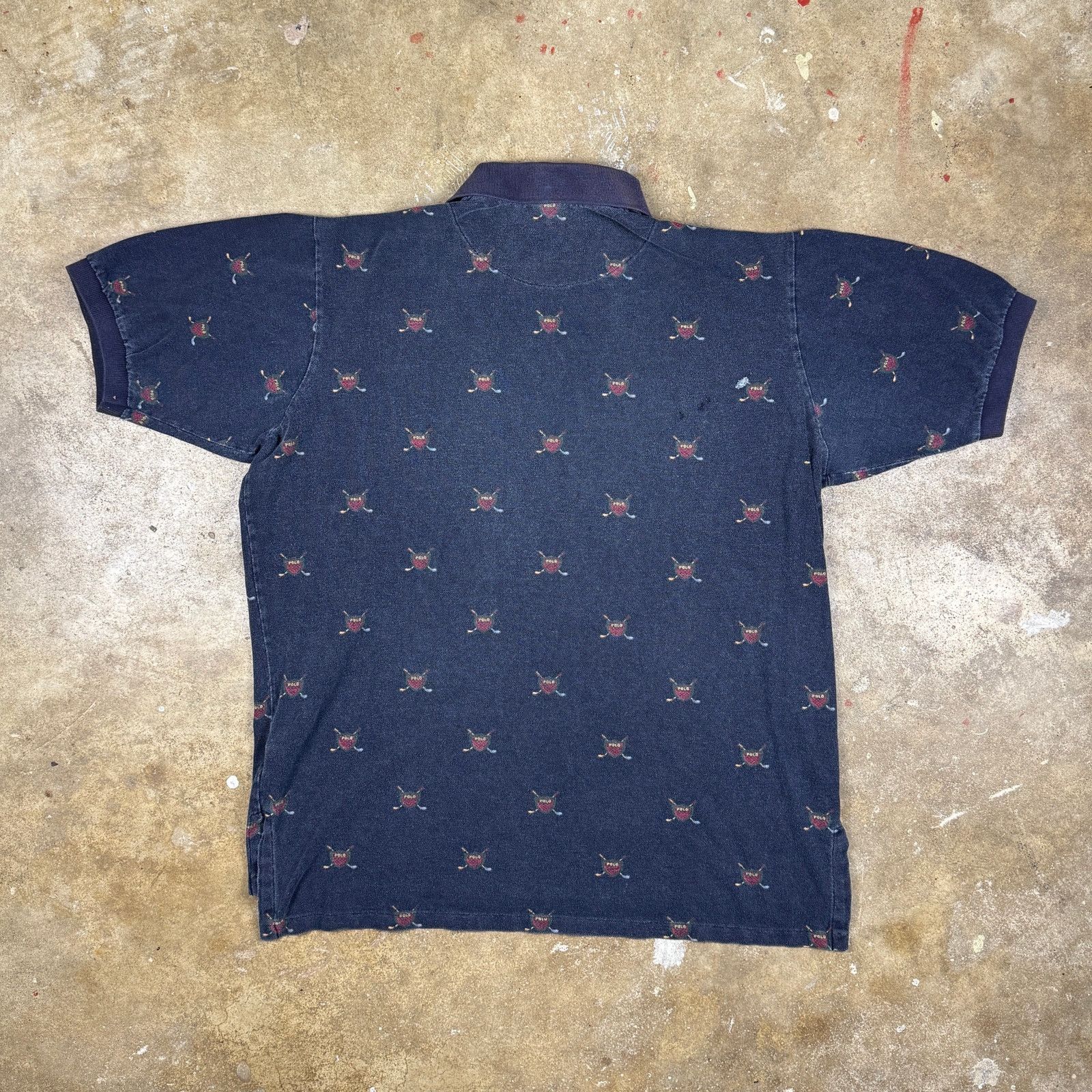 Polo Ralph Lauren Vtg Polo Ralph Lauren Men’s L Golf Crest Polo Shirt Navy 90s Size US L / EU 52-54 / 3 - 4 Thumbnail