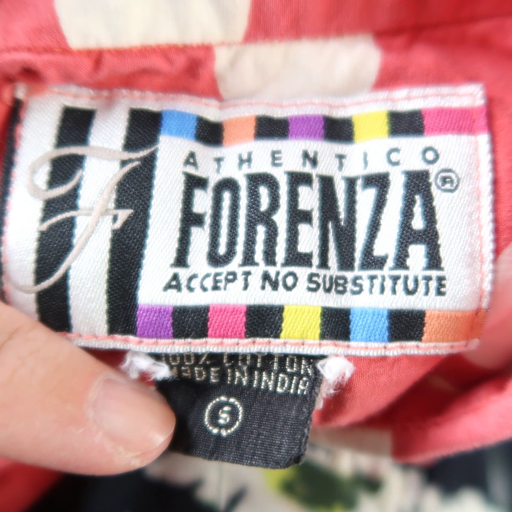 Vintage VINTAGE Forenza Shirt Polka Dot Button-Down 90s Coral Pink Cream Long Sleeve S Womens Size S / US 4 / IT 40 - 5 Thumbnail